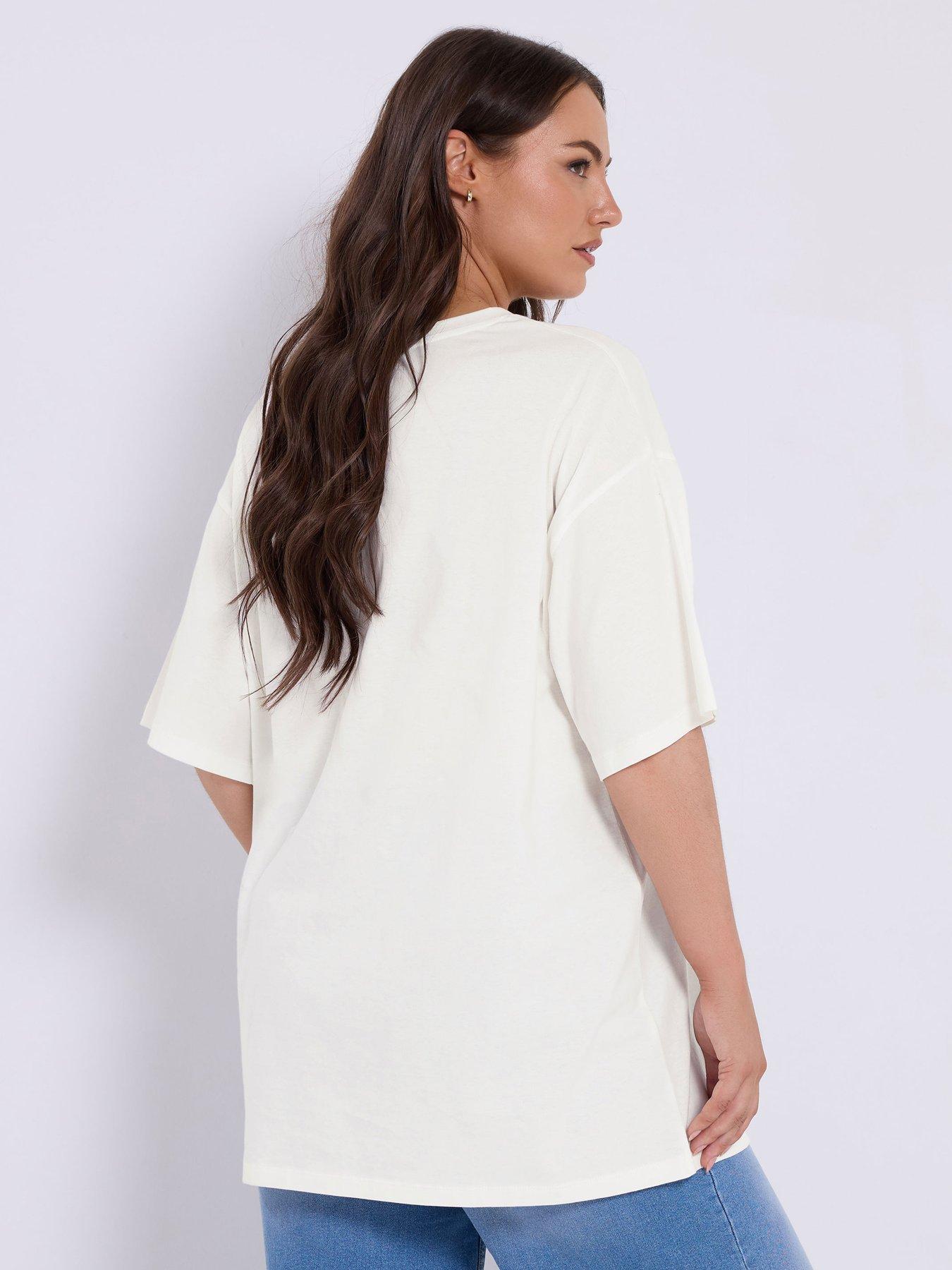 Image 2 of 4 of Yours Curve Relaxed Longline Tee