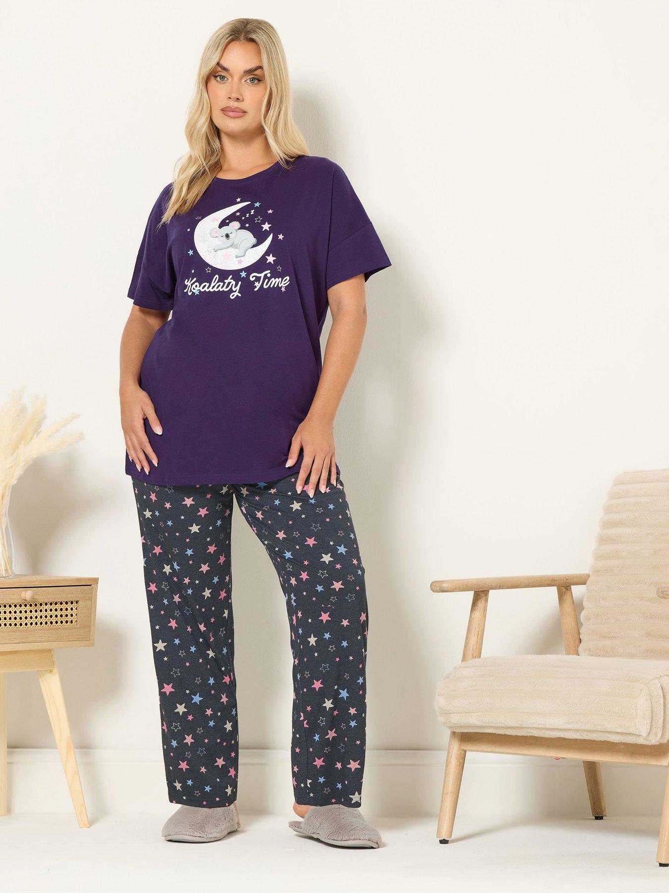 yours-curve-koalaty-time-wide-leg-pyjama-set-purple