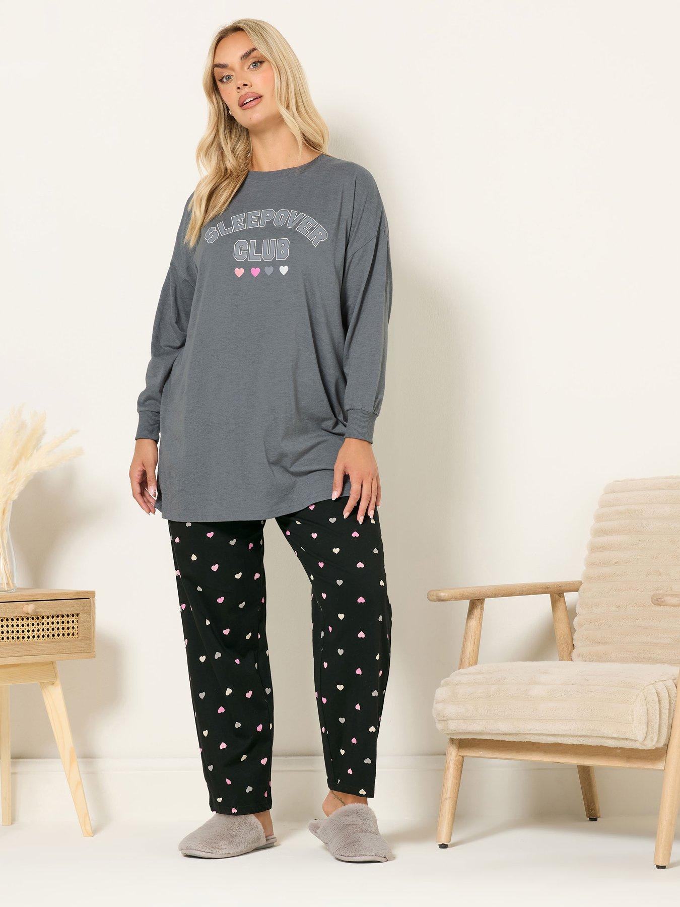 yours-curve-sleepover-club-pyjama-set-grey