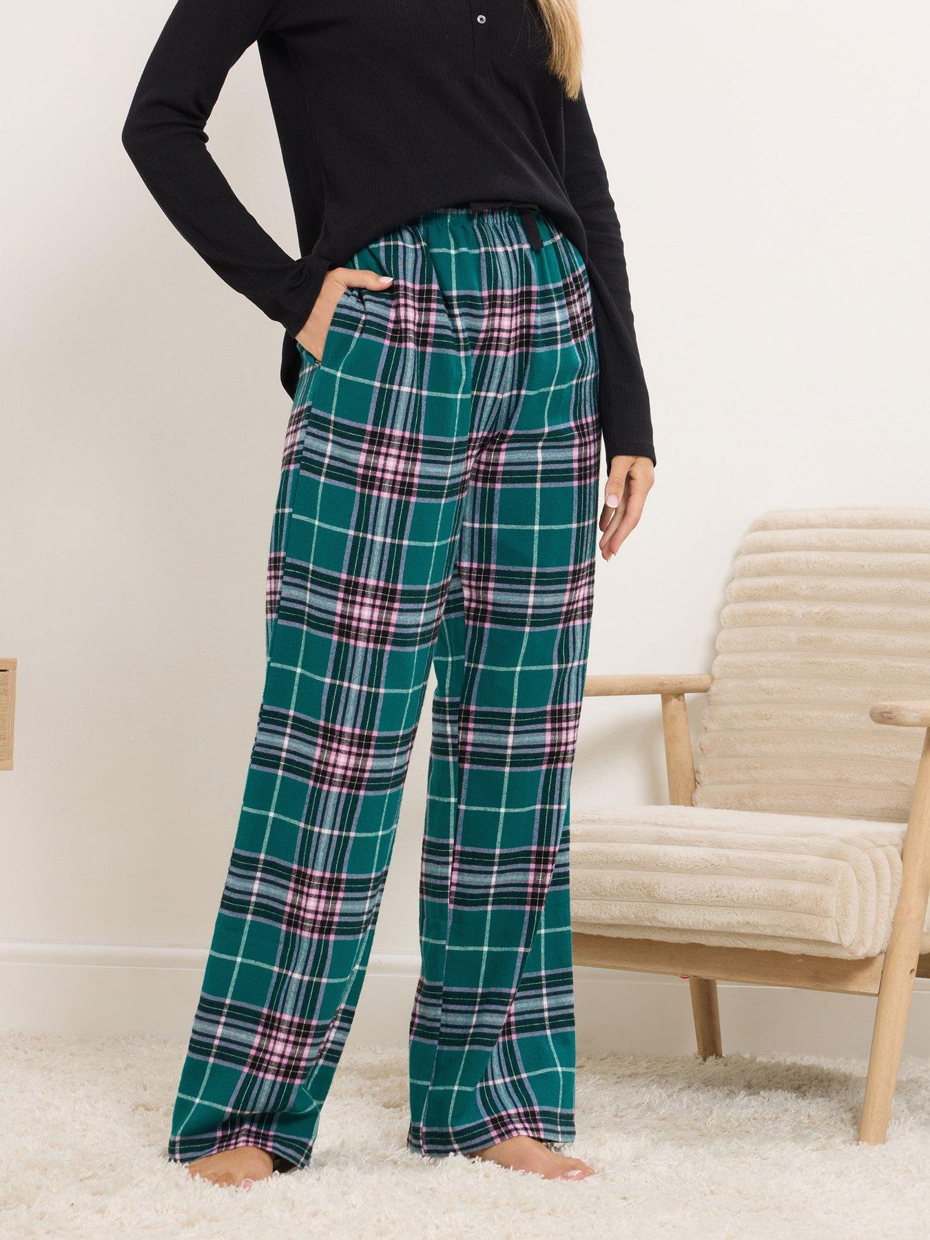 Long Tall Sally Check Pj Pant - Blue