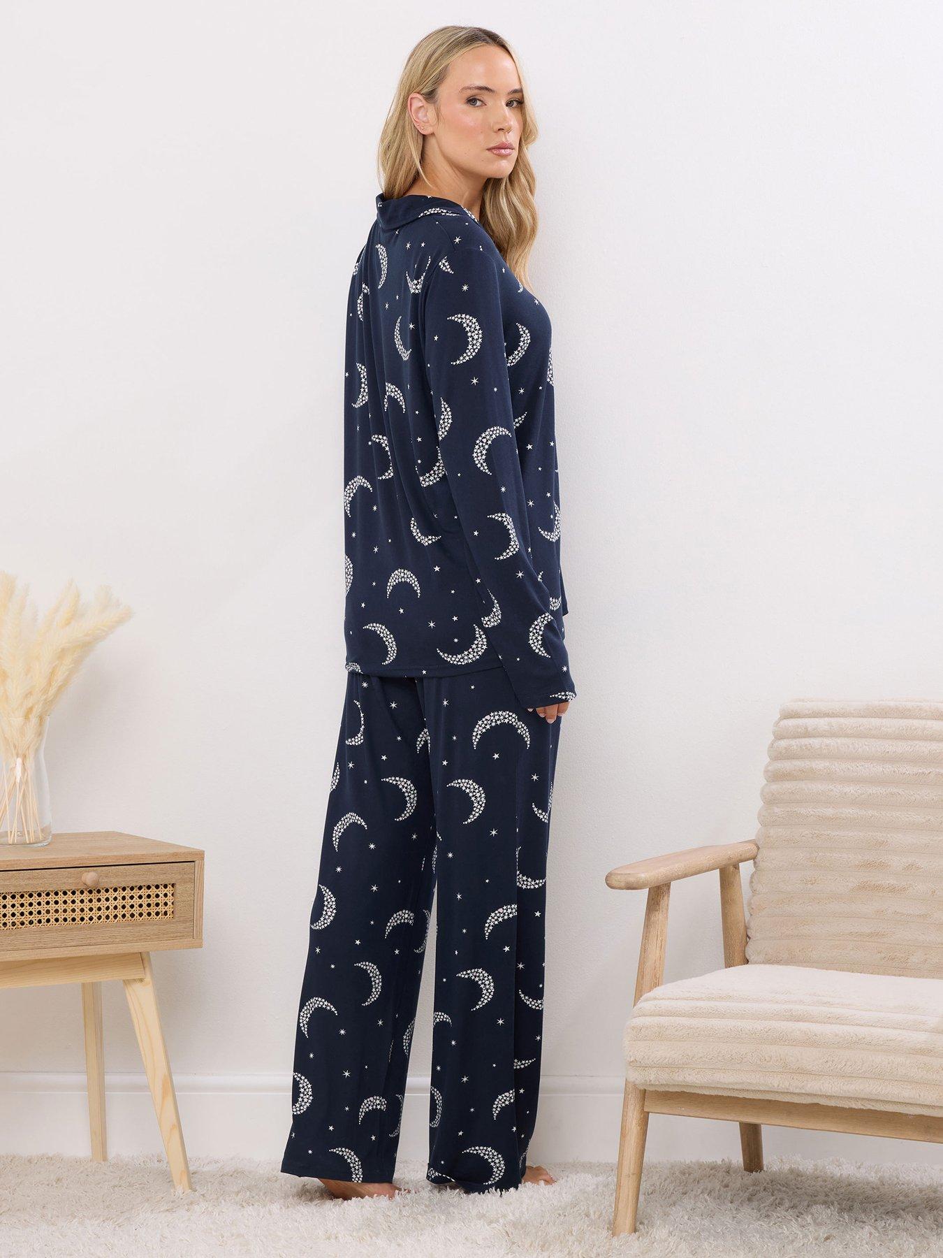 Image 2 of 4 of Long Tall Sally Tall Soft Touch Star Moons Pj Set