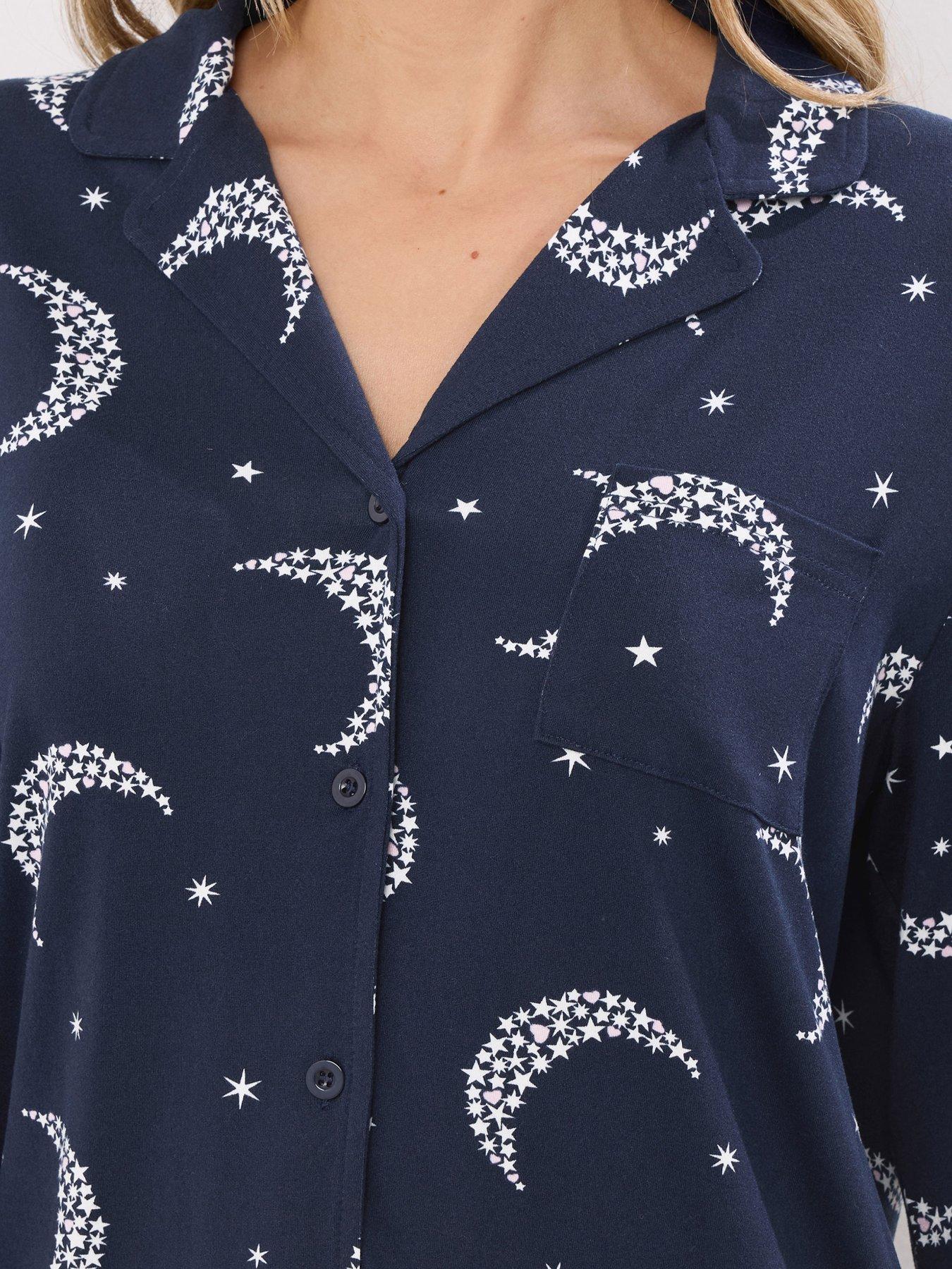 Image 4 of 4 of Long Tall Sally Tall Soft Touch Star Moons Pj Set