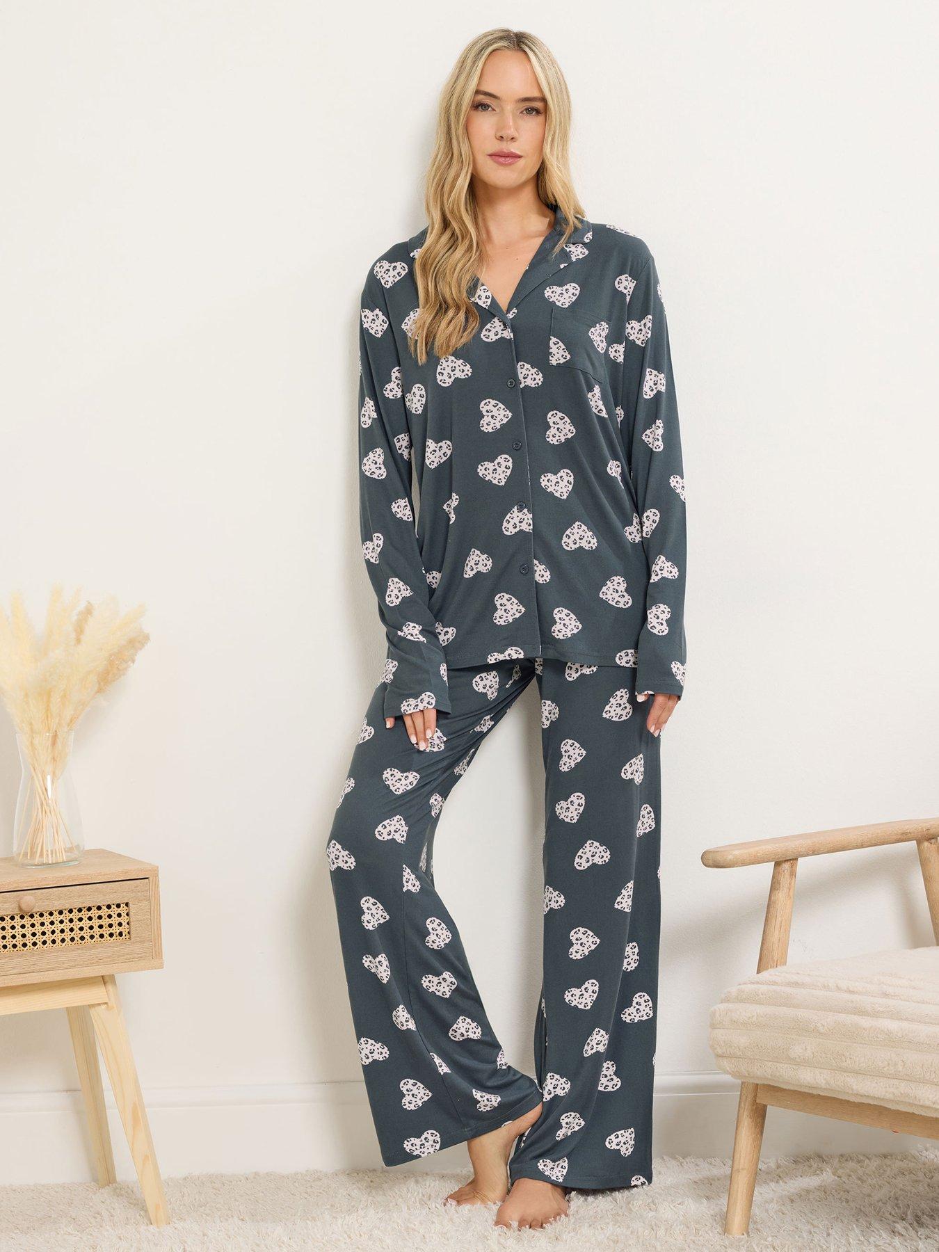 Long Tall Sally Tall Soft Touch Animal Heart Pj Set