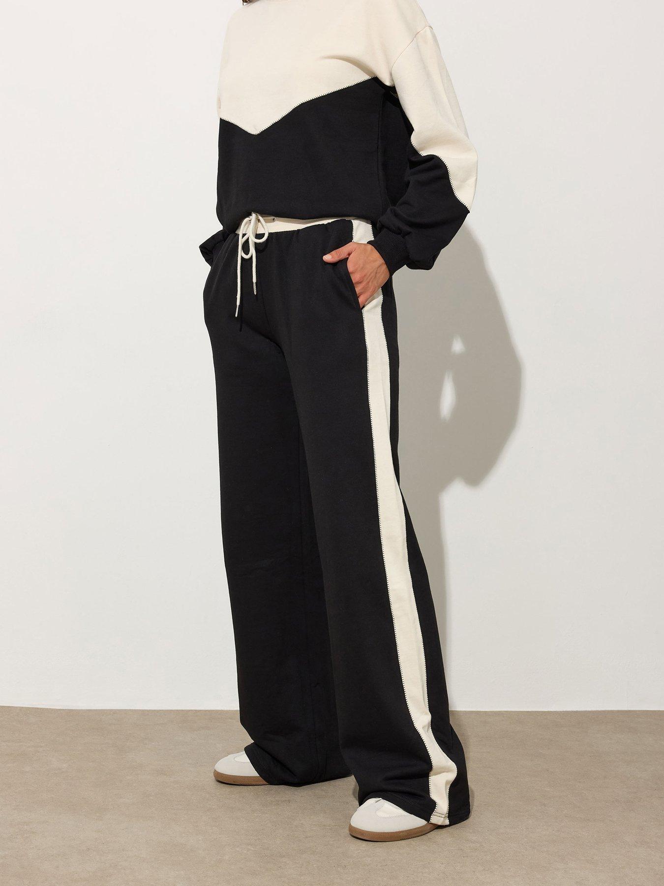 Image 1 of 4 of Long Tall Sally Colour Block Jogger 34" - Black