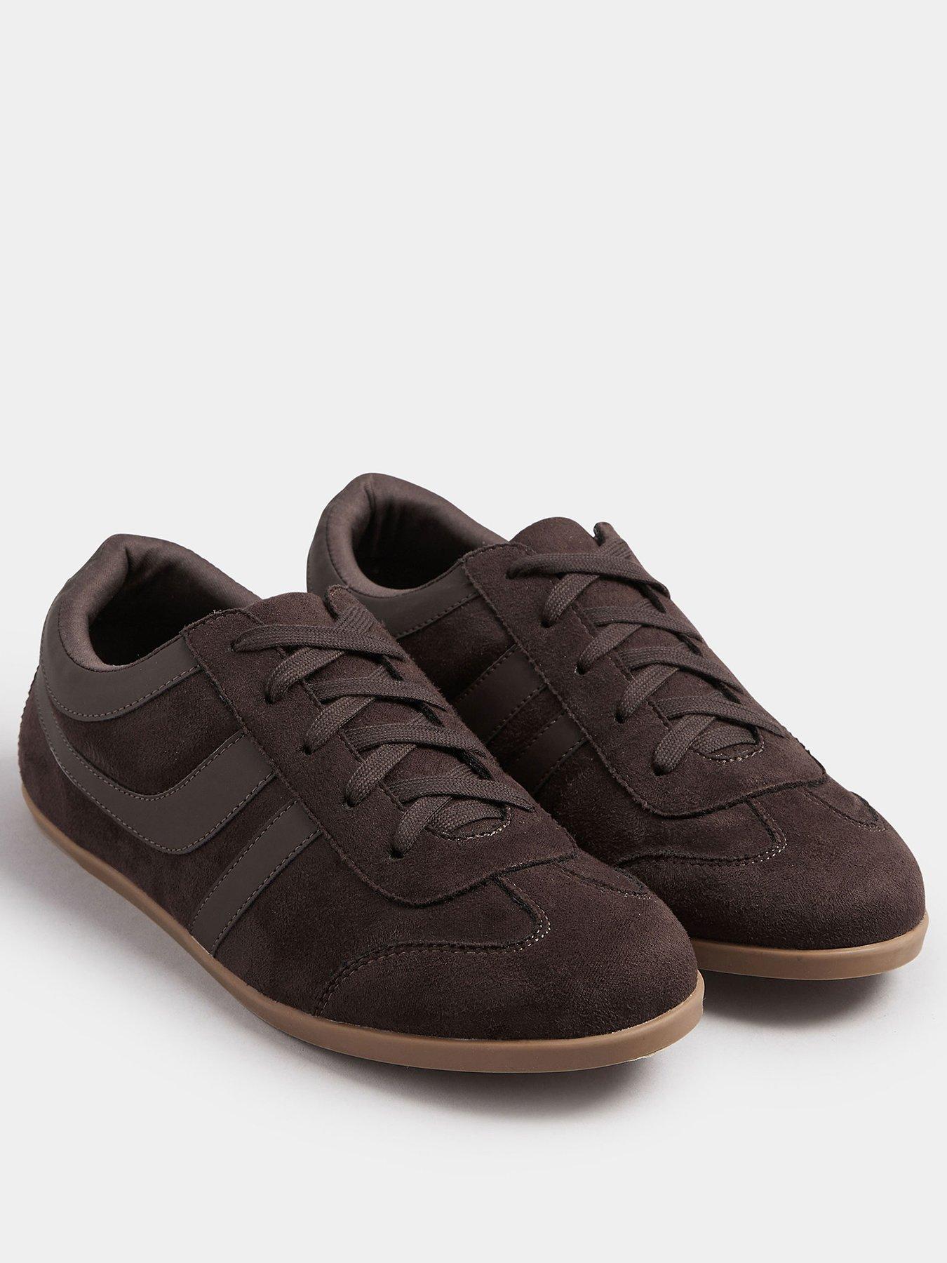 Image 2 of 4 of Yours Extra Wide Fit Low Profile Trainer - Brown