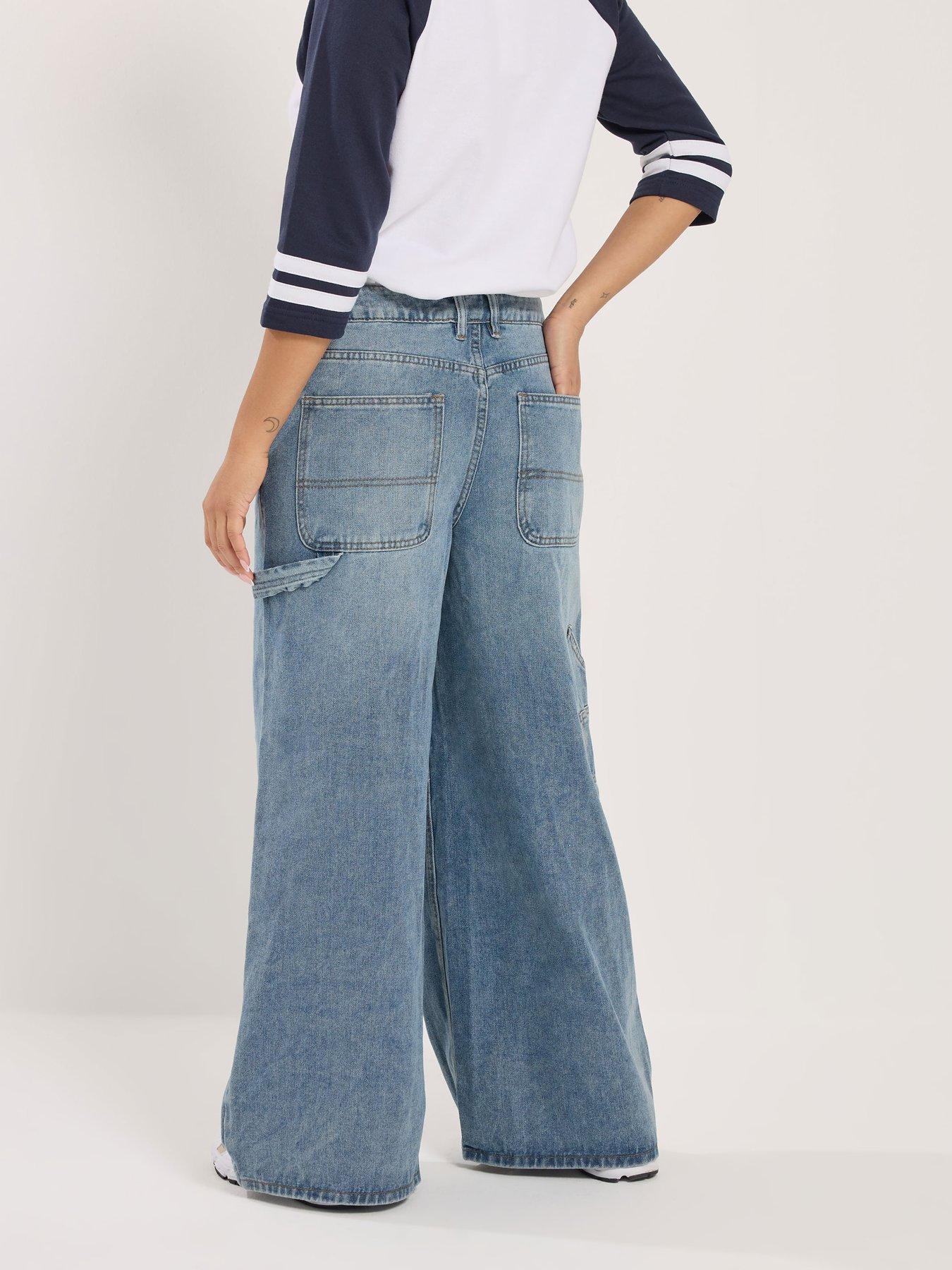 Image 2 of 5 of PixieGirl Petite Carpenter Wide Leg Jean