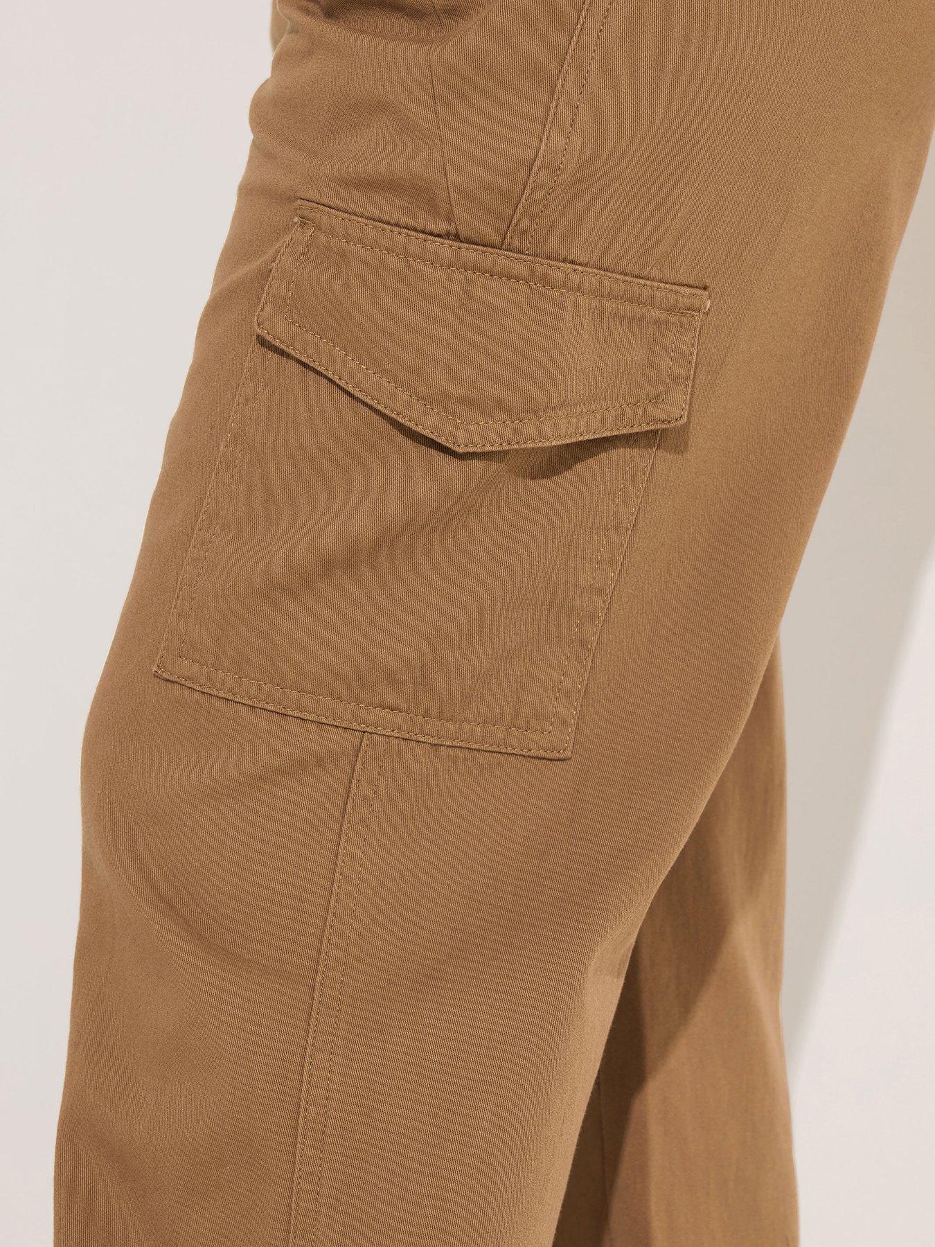 Image 4 of 5 of PixieGirl Petite Cuffed Cargo Trouser - Brown
