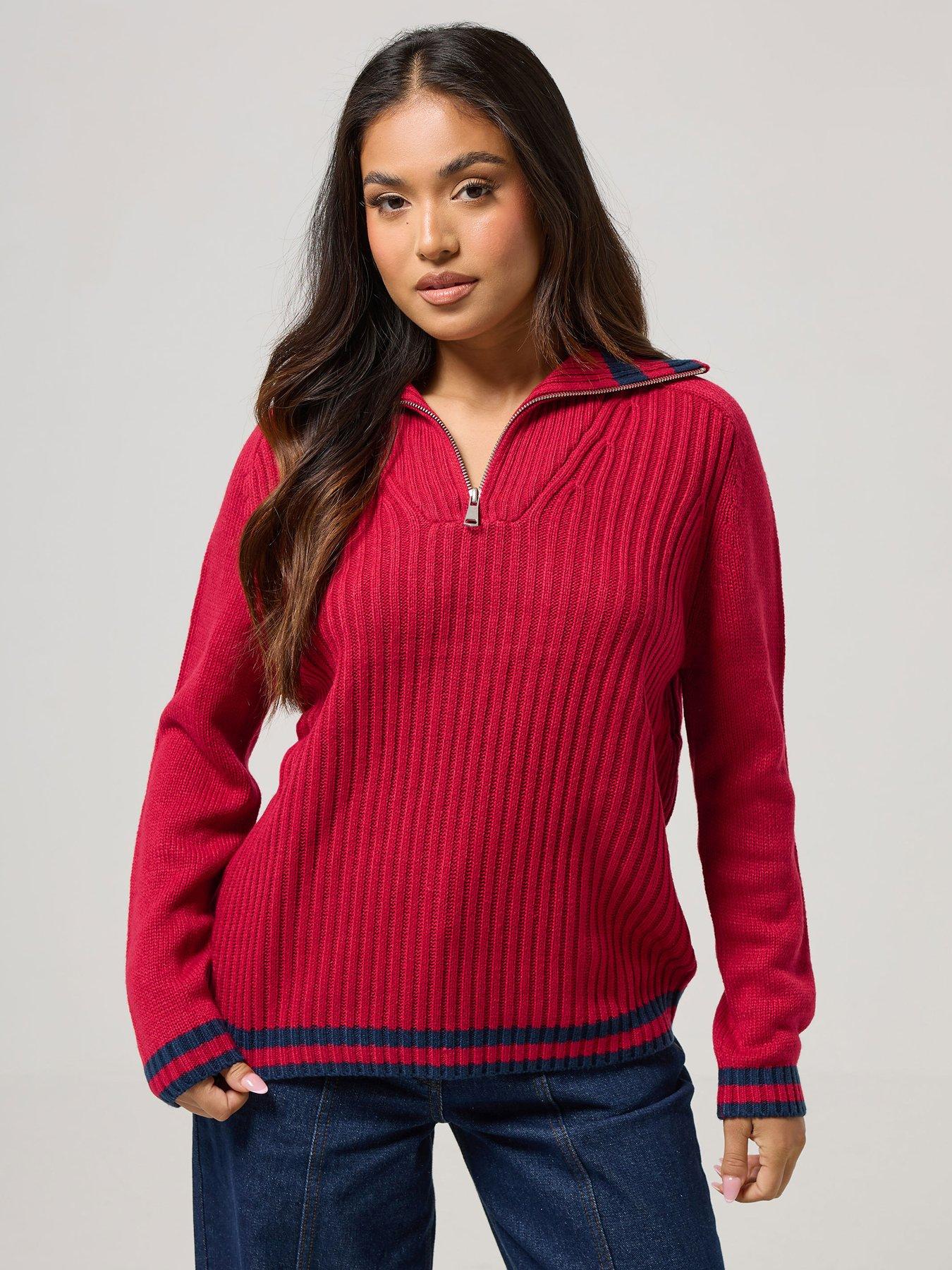 undefined Striped Jumpers - Red