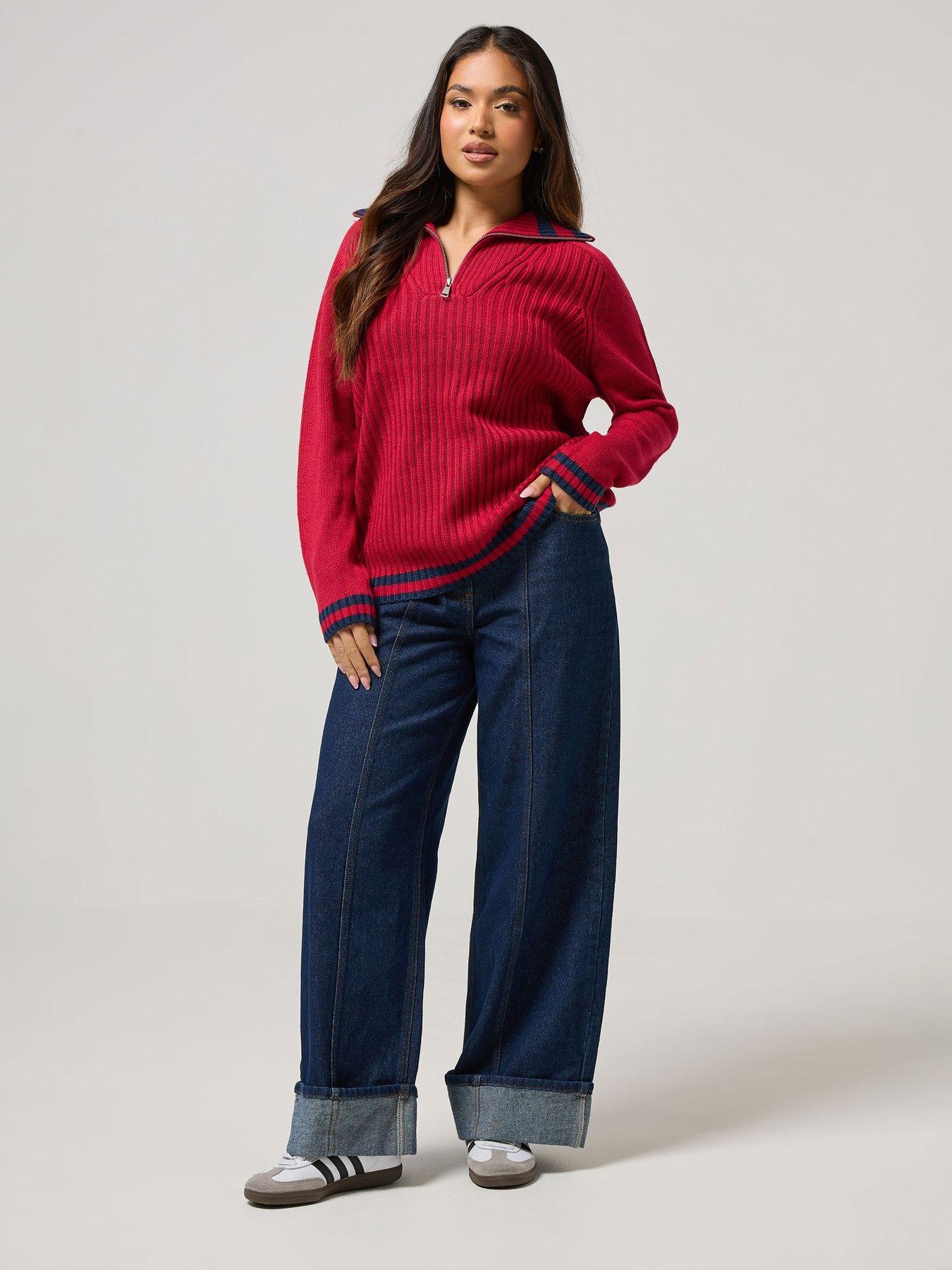 Image 3 of 4 of PixieGirl Striped Jumpers - Red