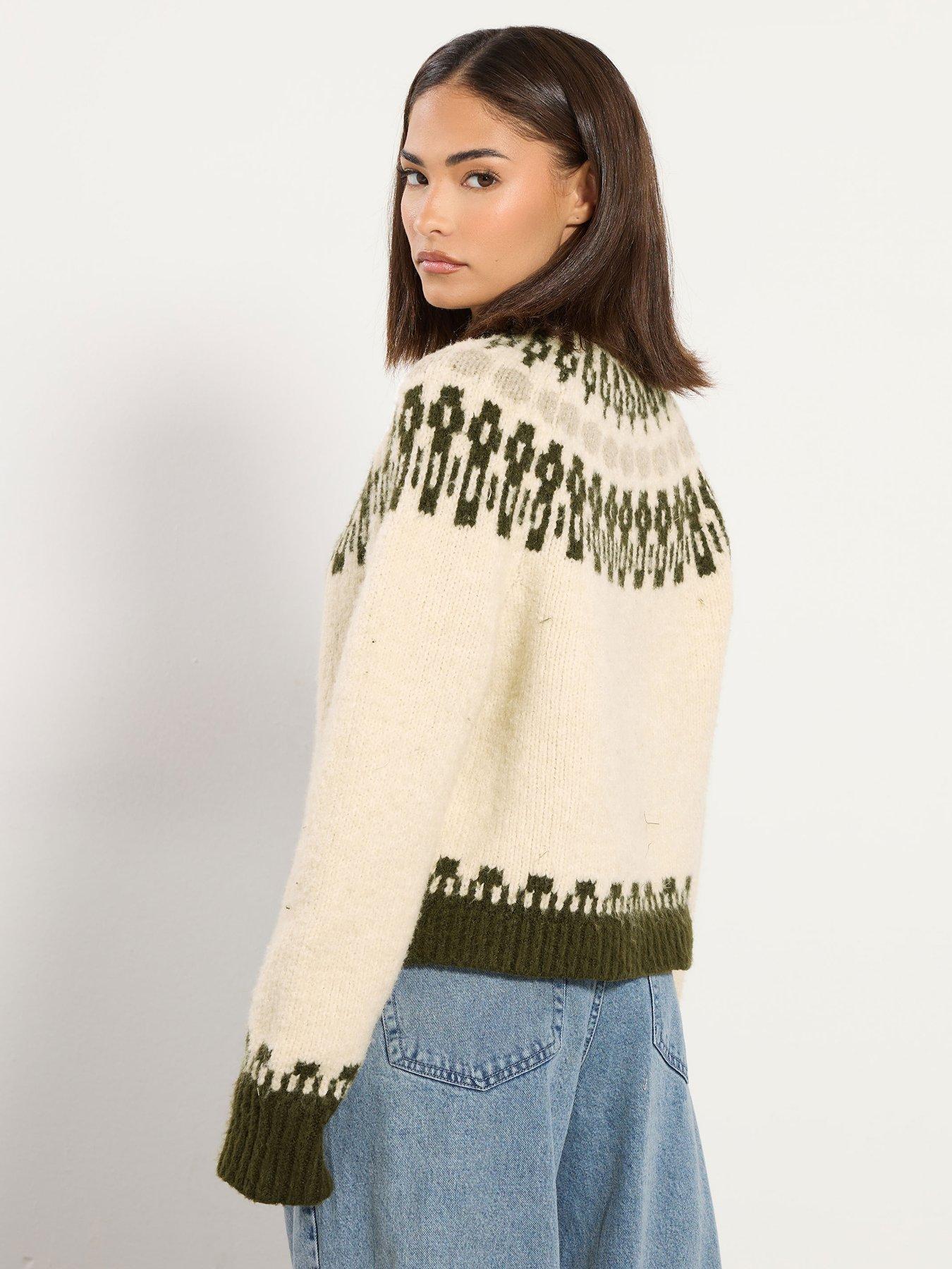 Image 2 of 4 of PixieGirl Petite Fairisle Jumper - Natural