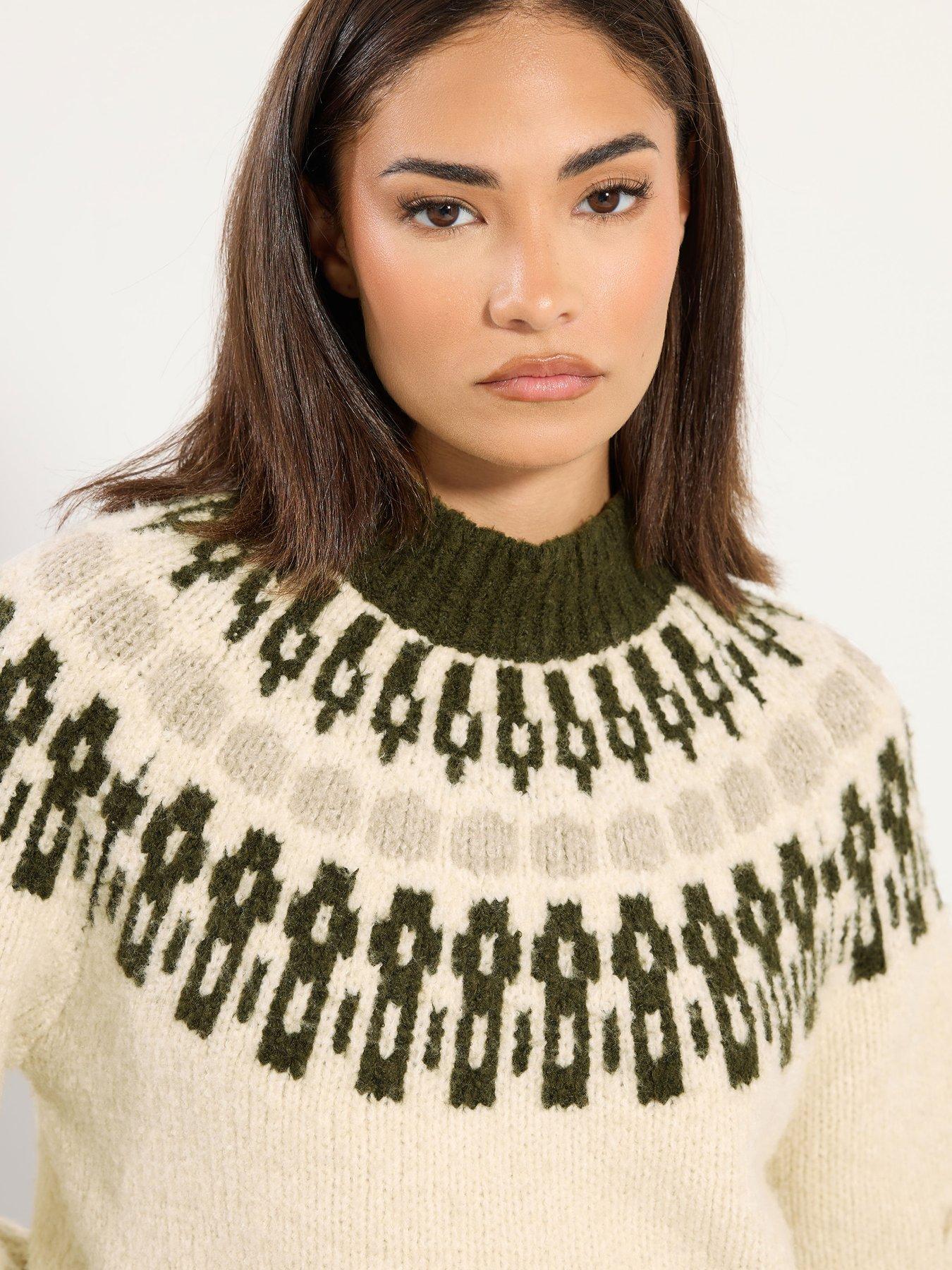Image 4 of 4 of PixieGirl Petite Fairisle Jumper - Natural