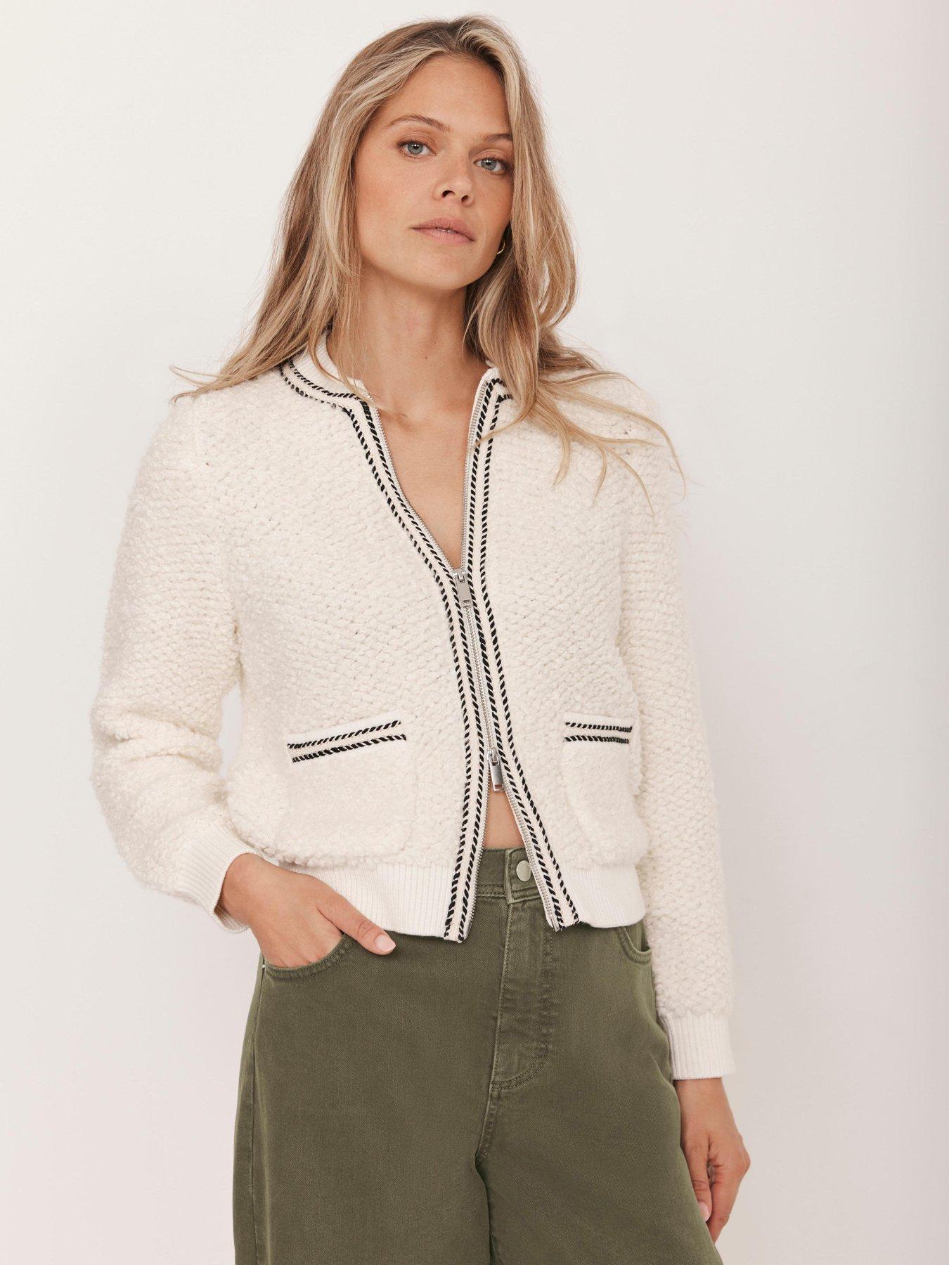 Image 2 of 6 of Mint Velvet Cream Boucle Jacket