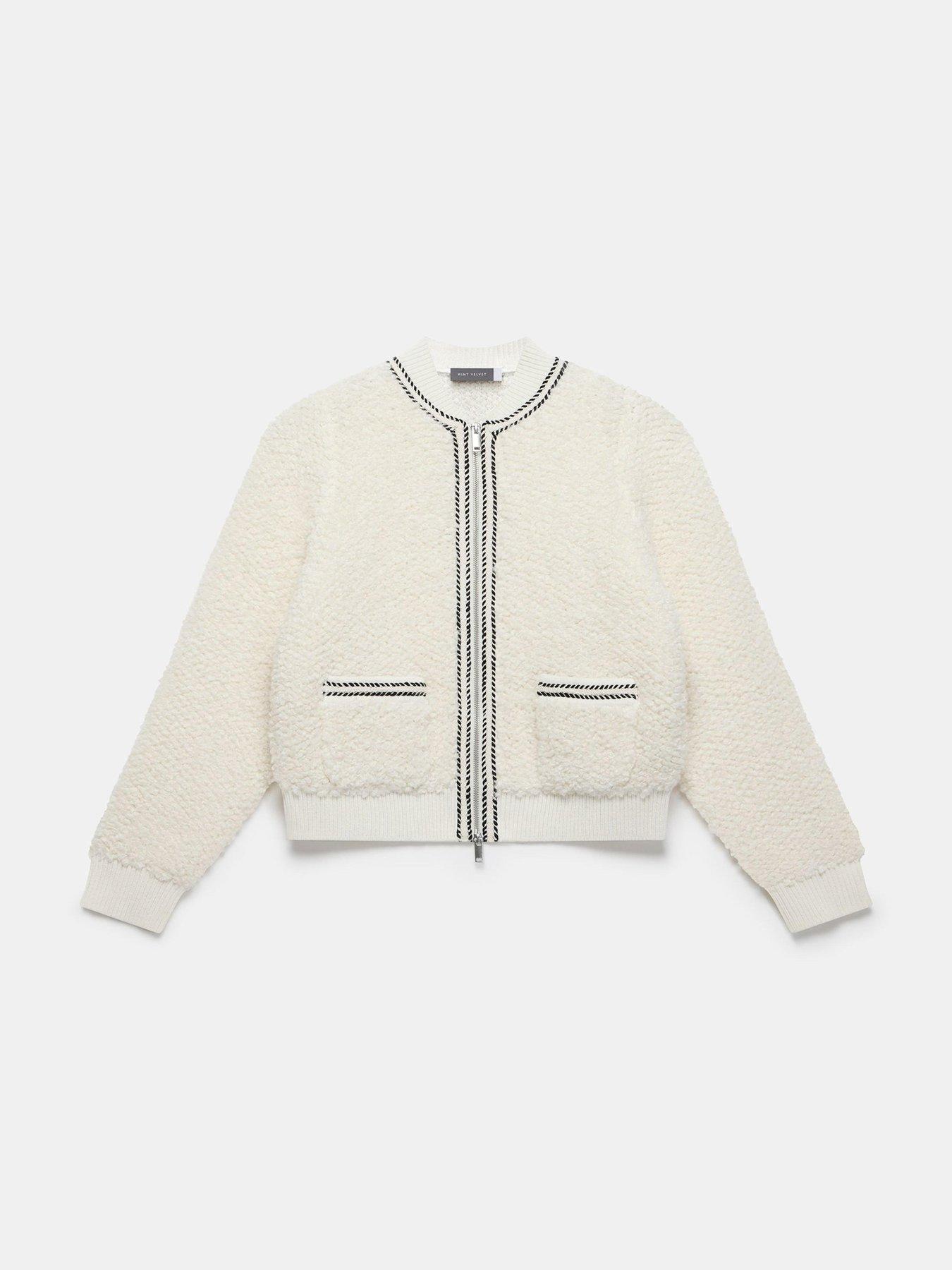 Image 5 of 6 of Mint Velvet Cream Boucle Jacket