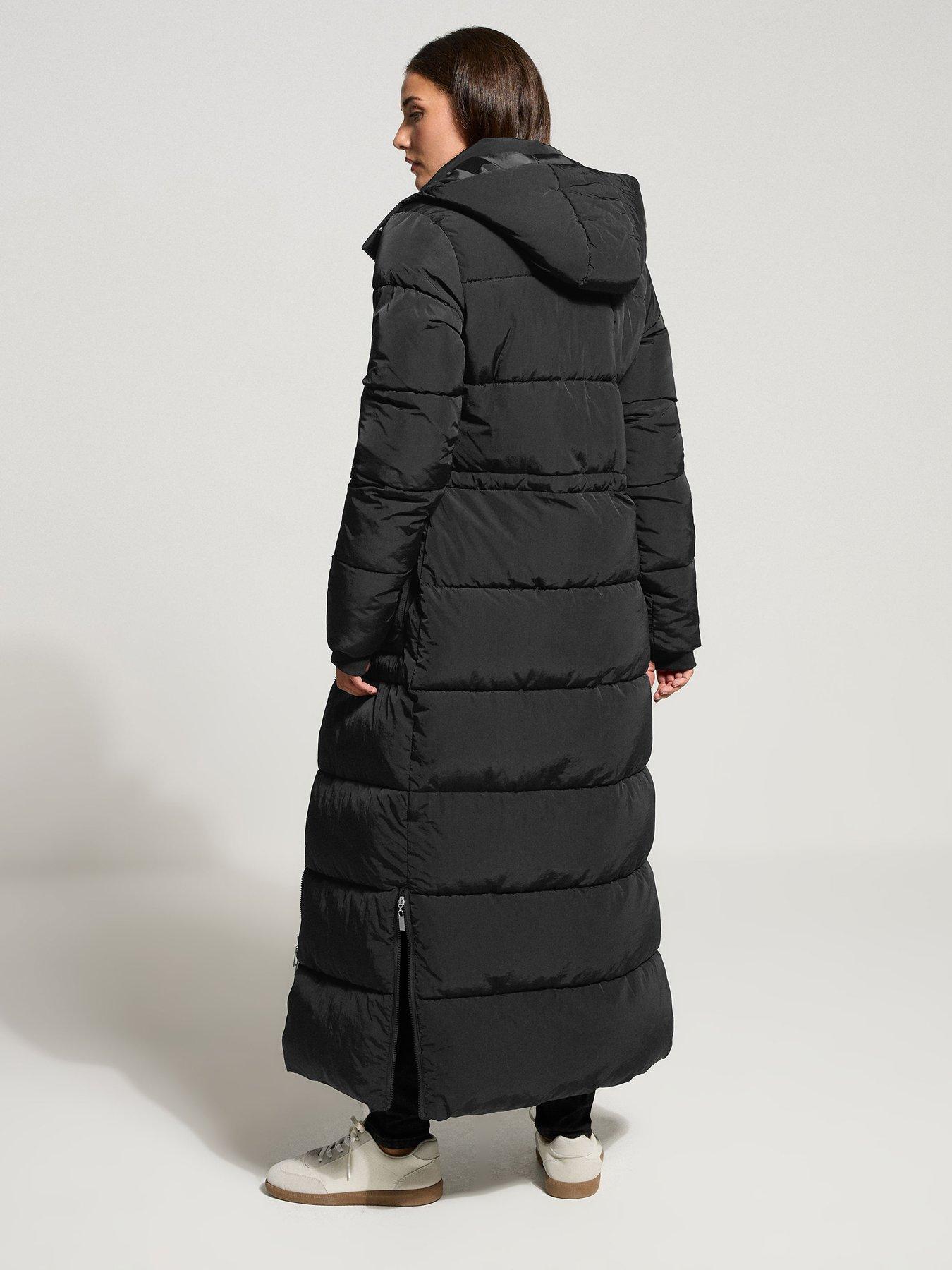 Image 2 of 4 of Long Tall Sally Maxi Padded Coat - Black