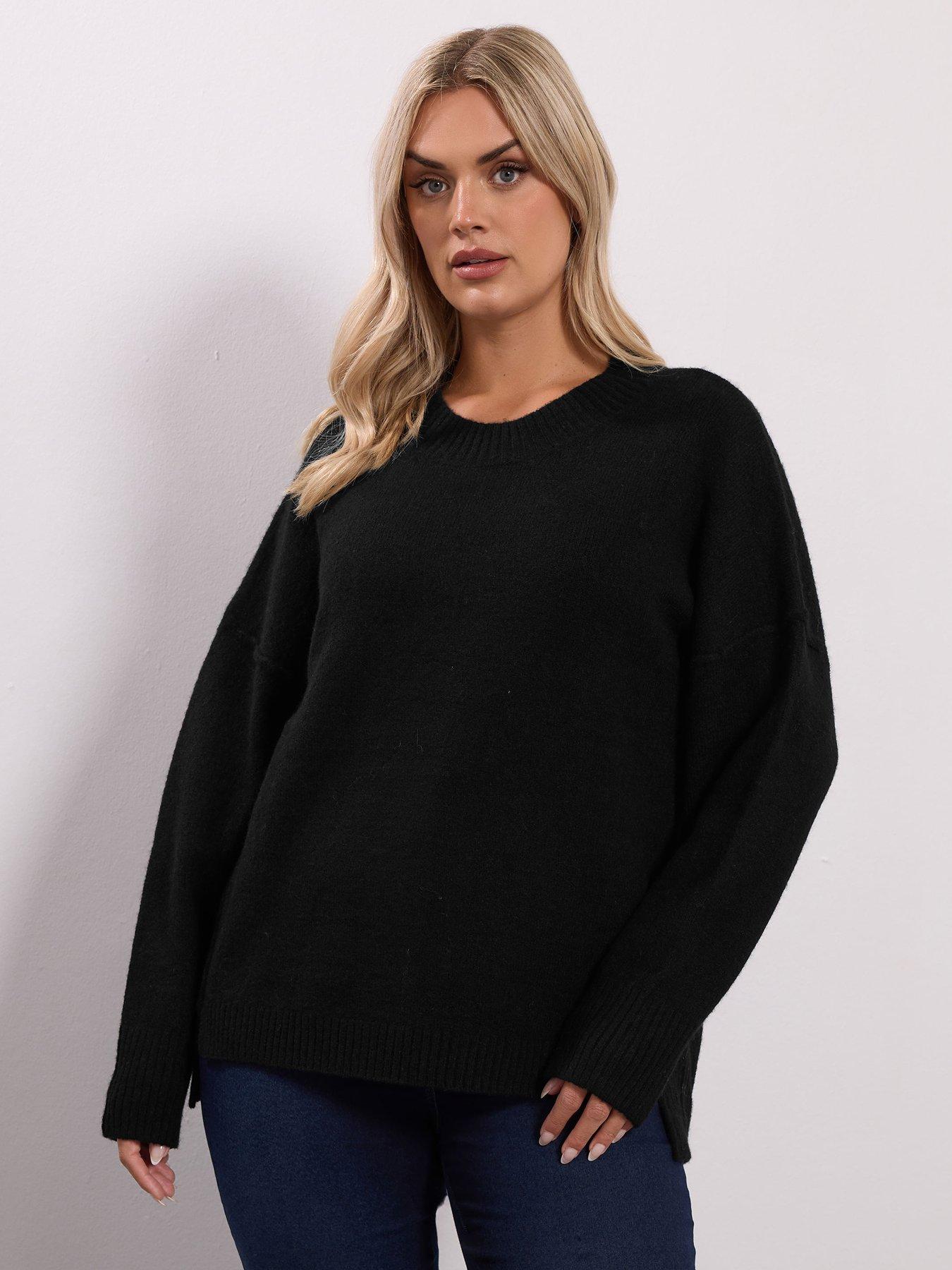 undefined Curve Drop Shoulder Seam Detail Jumper