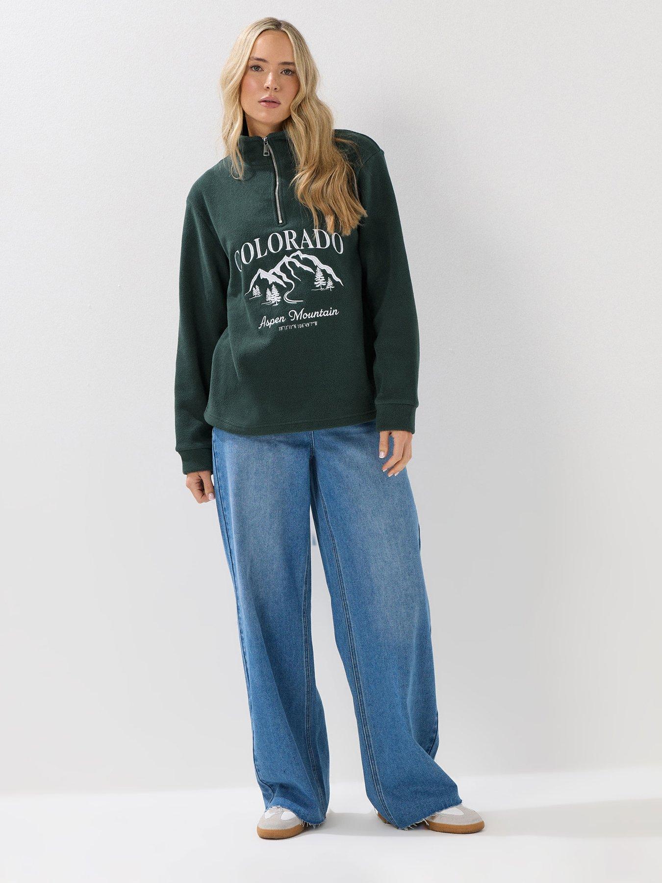  image of long-tall-sally-colorado-micro-fleece-green