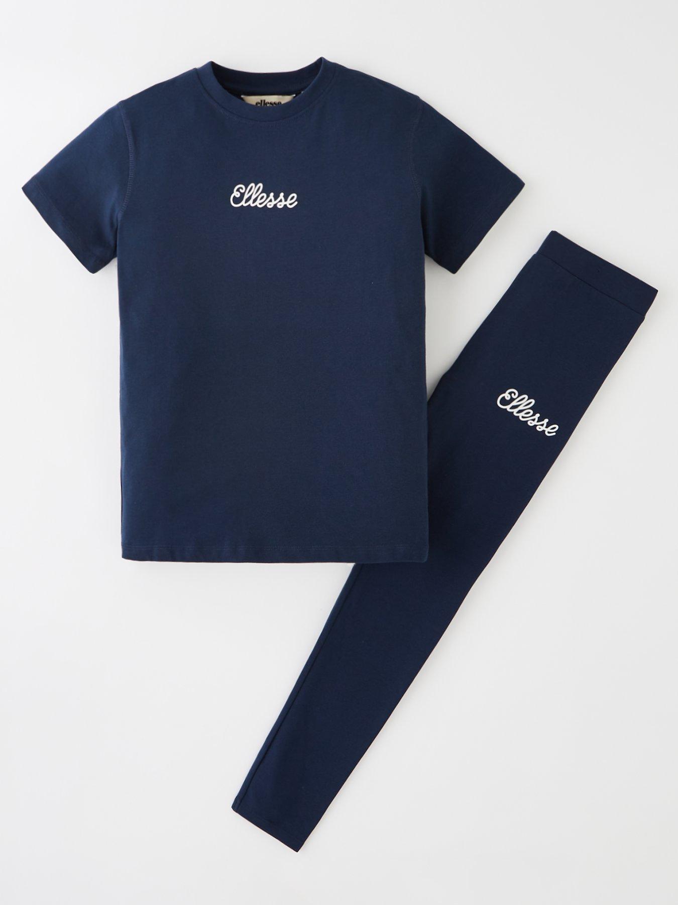 ellesse-saletta-t-shirt-amp-legging-set-navy