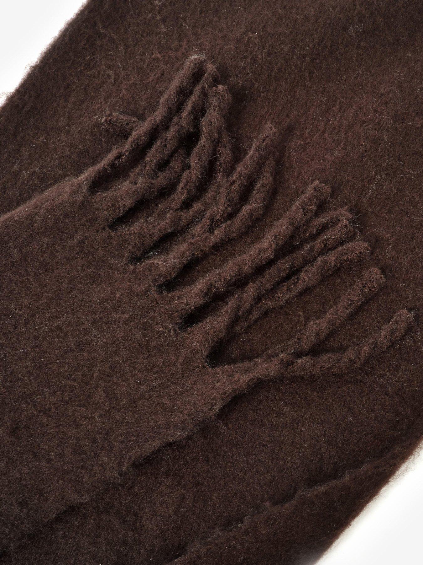 Image 2 of 3 of Mint Velvet Chocolate Brushed Scarf - Brown