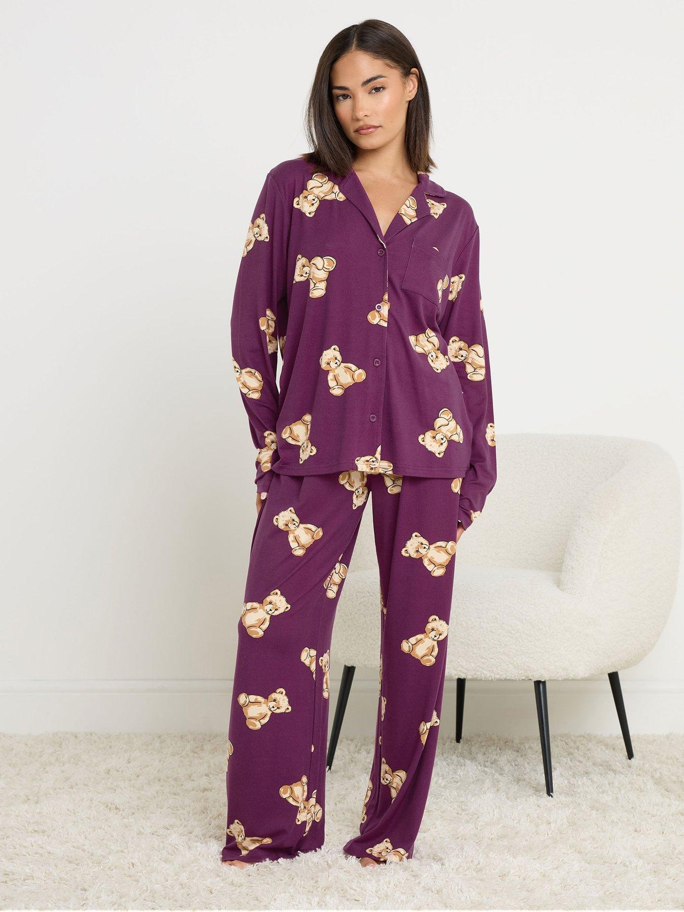 PixieGirl Petite Soft Touch Teddy Bears Pj Set