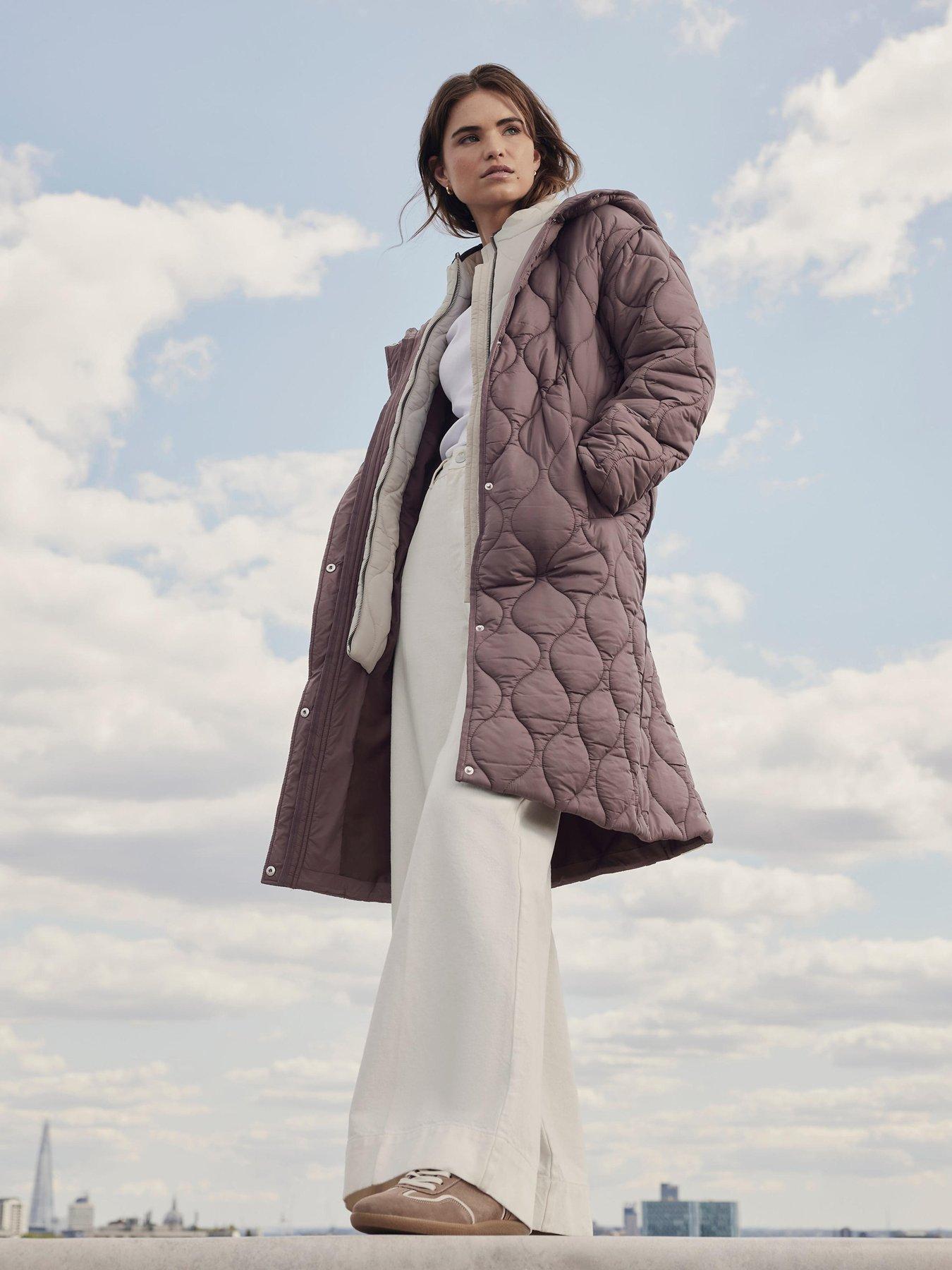 Image 4 of 6 of Mint Velvet Double Layer Parka - Brown