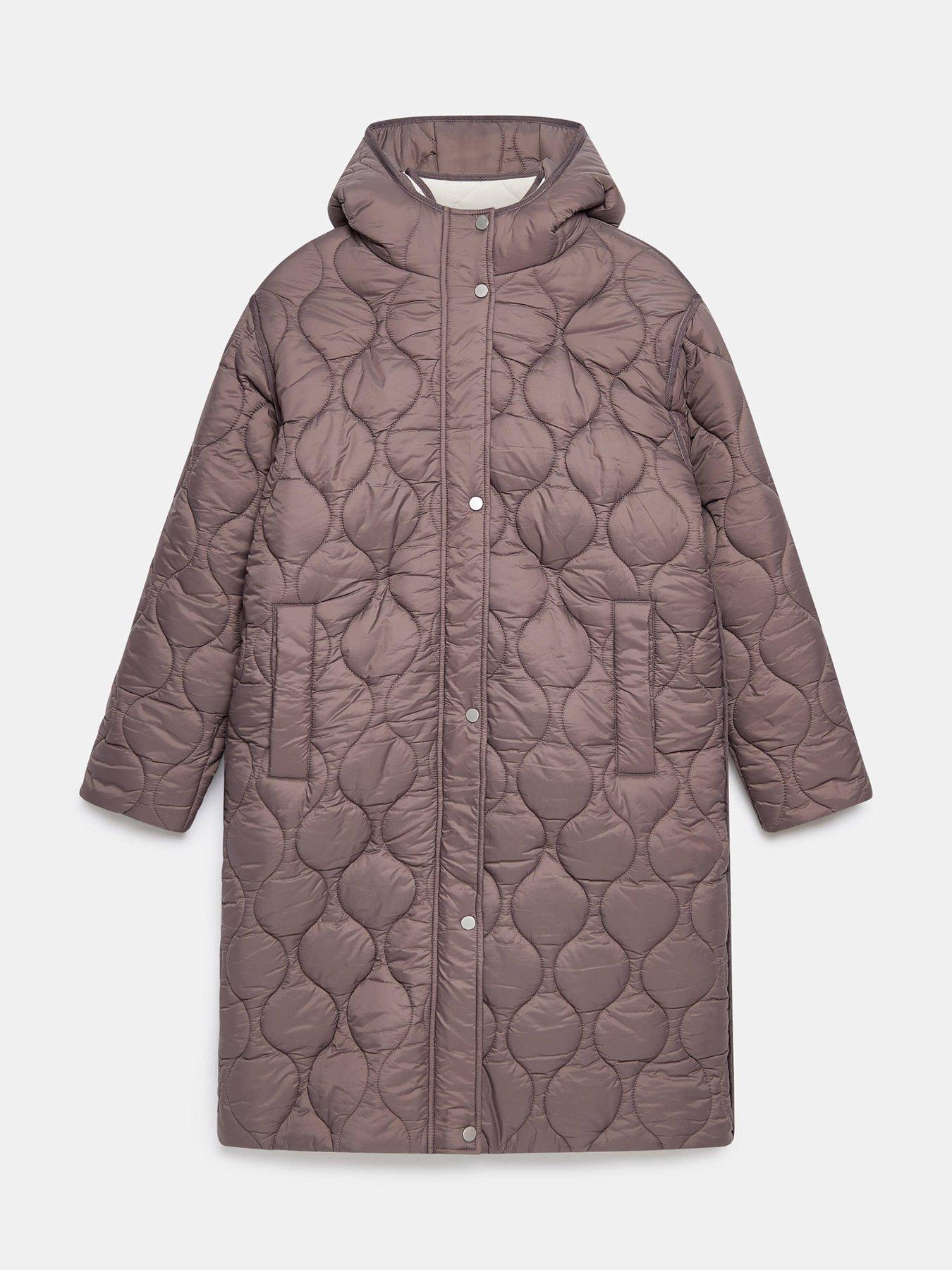 Image 5 of 6 of Mint Velvet Double Layer Parka - Brown