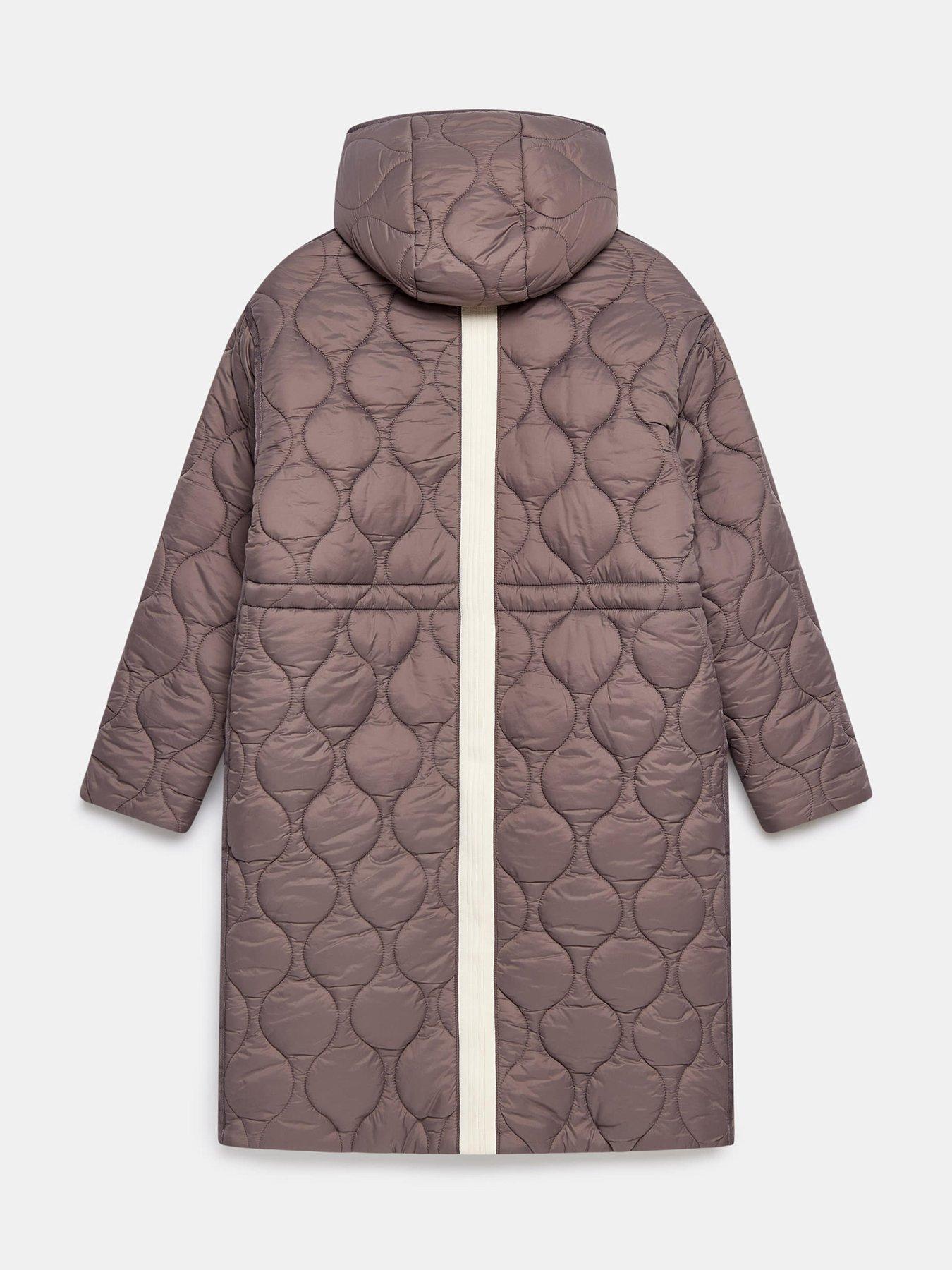 Image 6 of 6 of Mint Velvet Double Layer Parka - Brown