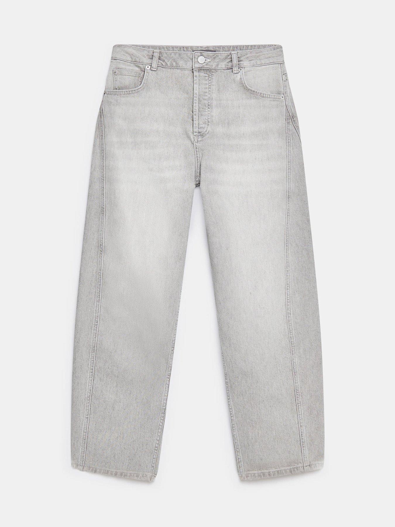  image of mint-velvet-tapered-barrel-jean-grey