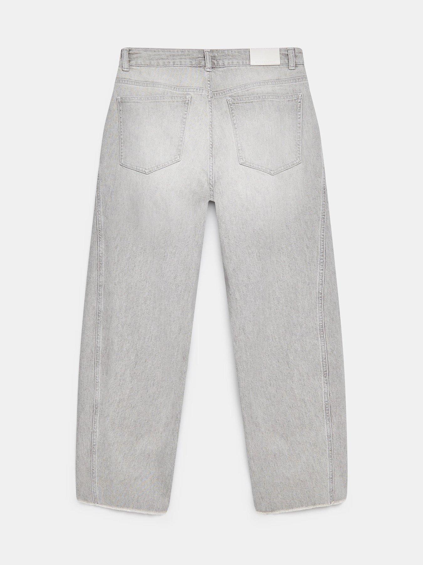 image of mint-velvet-tapered-barrel-jean-grey