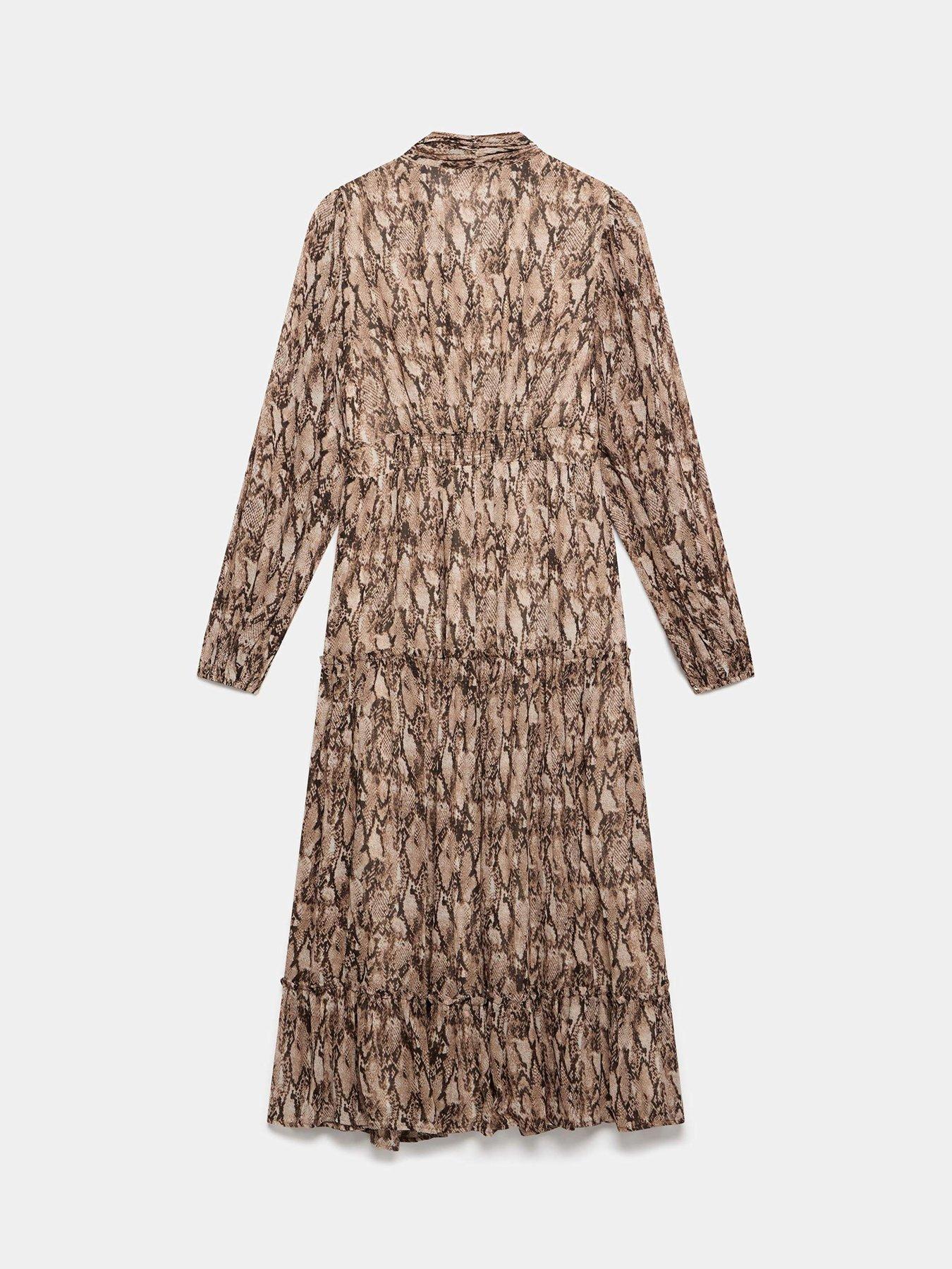 Image 6 of 6 of Mint Velvet Snake Print Dress