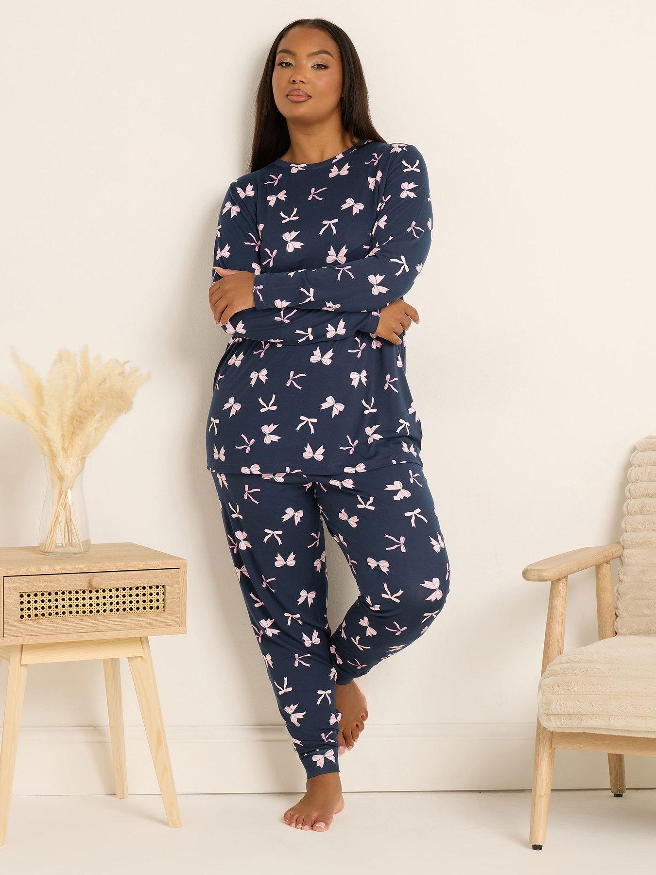 Yours Curve Soft Touch Long Sleeve Pj Set
