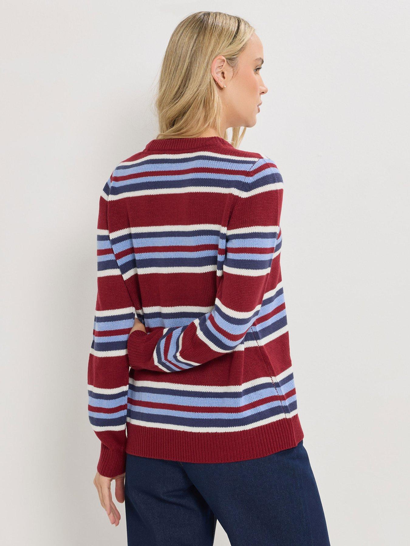 Image 2 of 4 of Long Tall Sally Stripe Jumper - Red
