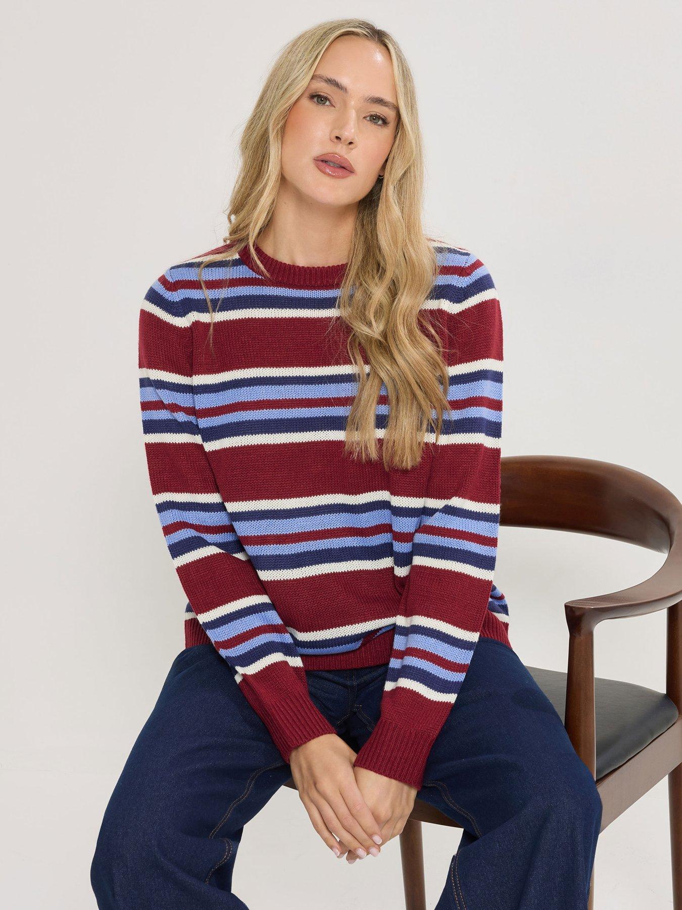 Image 4 of 4 of Long Tall Sally Stripe Jumper - Red