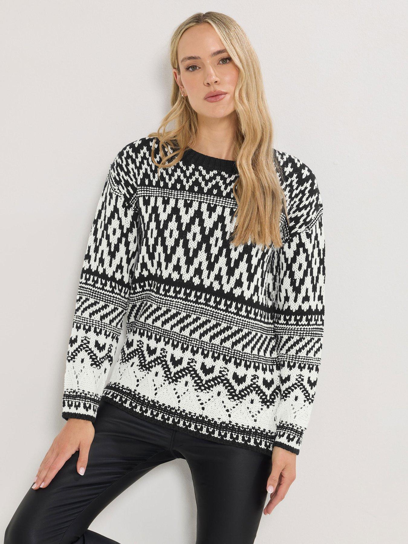 Long Tall Sally Fairisle Jumper - Black