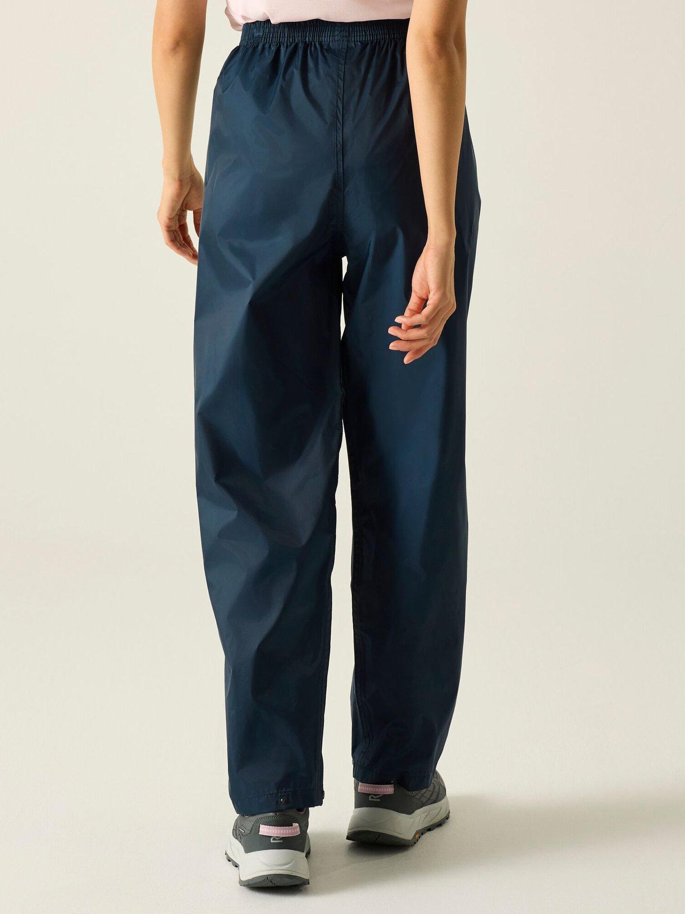  image of regatta-womens-pack-it-over-trousers-navy