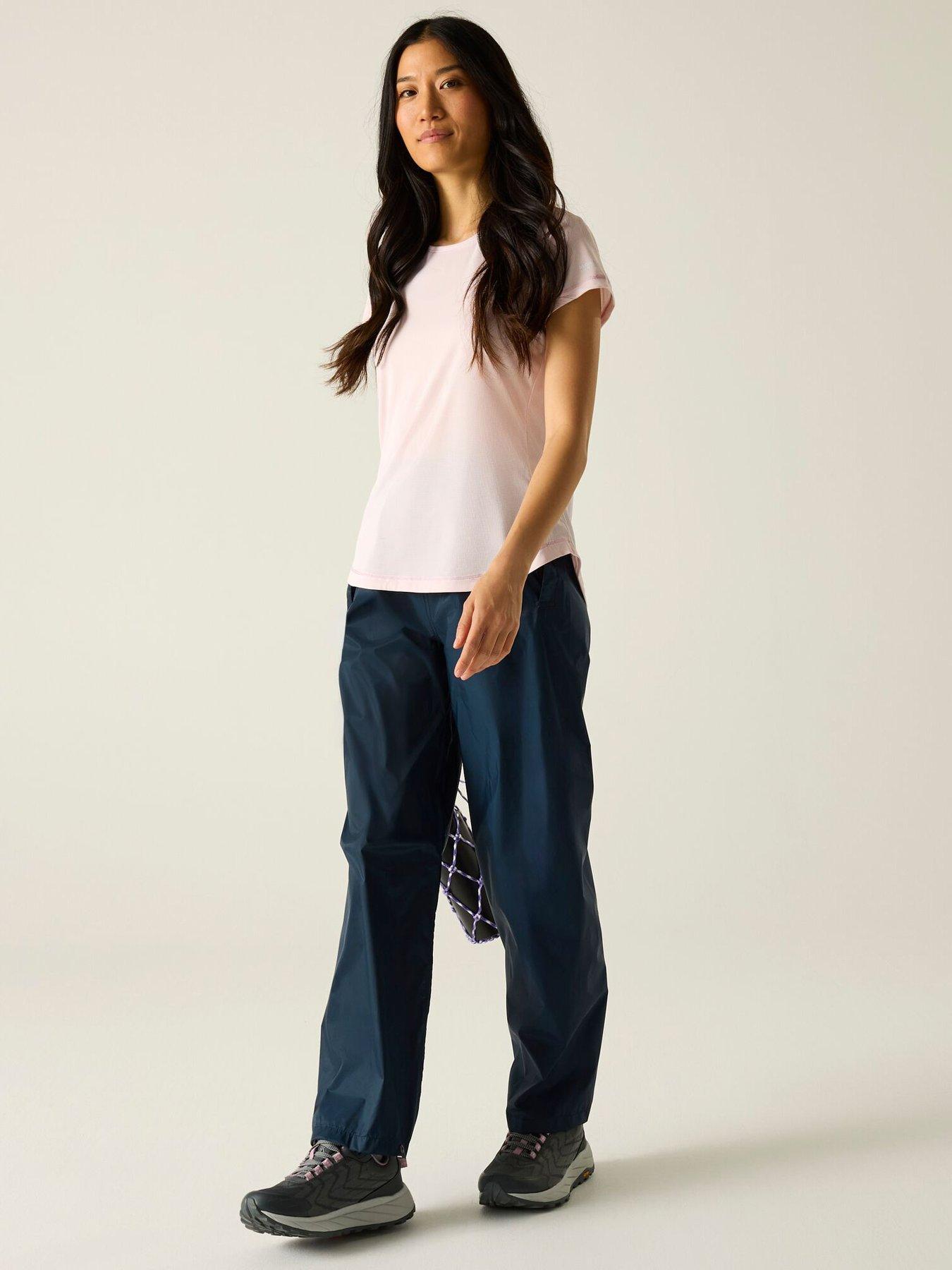  image of regatta-womens-pack-it-over-trousers-navy