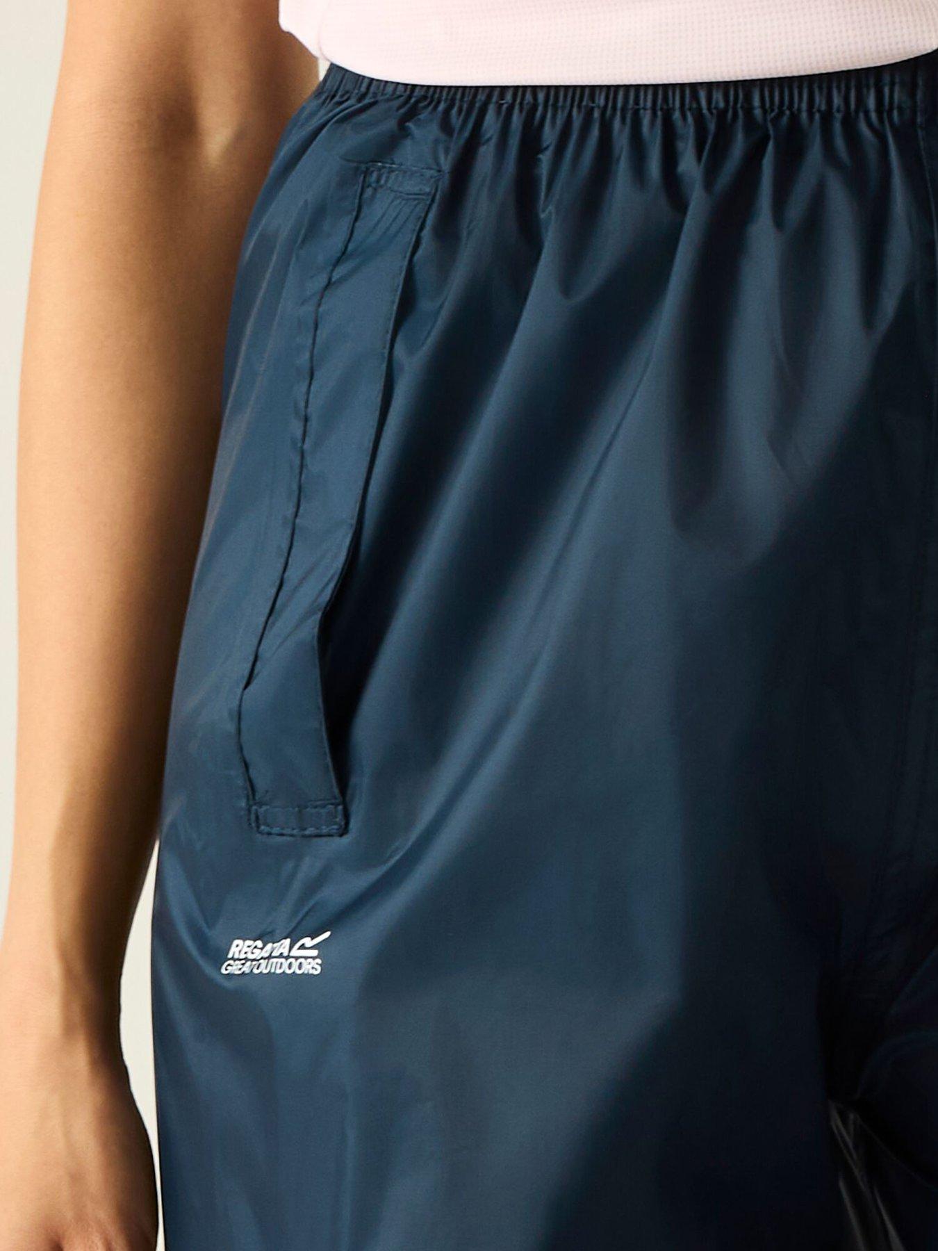  image of regatta-womens-pack-it-over-trousers-navy