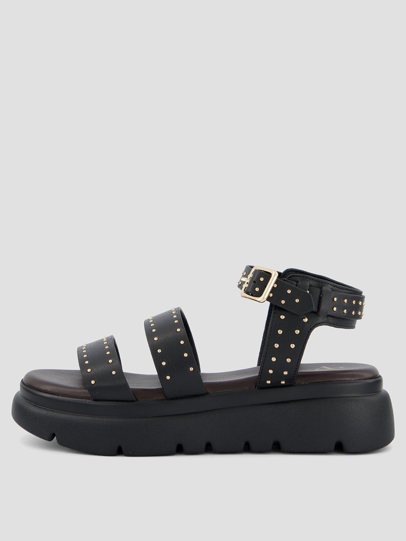 Image 2 of 7 of The Very Collection Gladiator Flatform Sandal - Tan