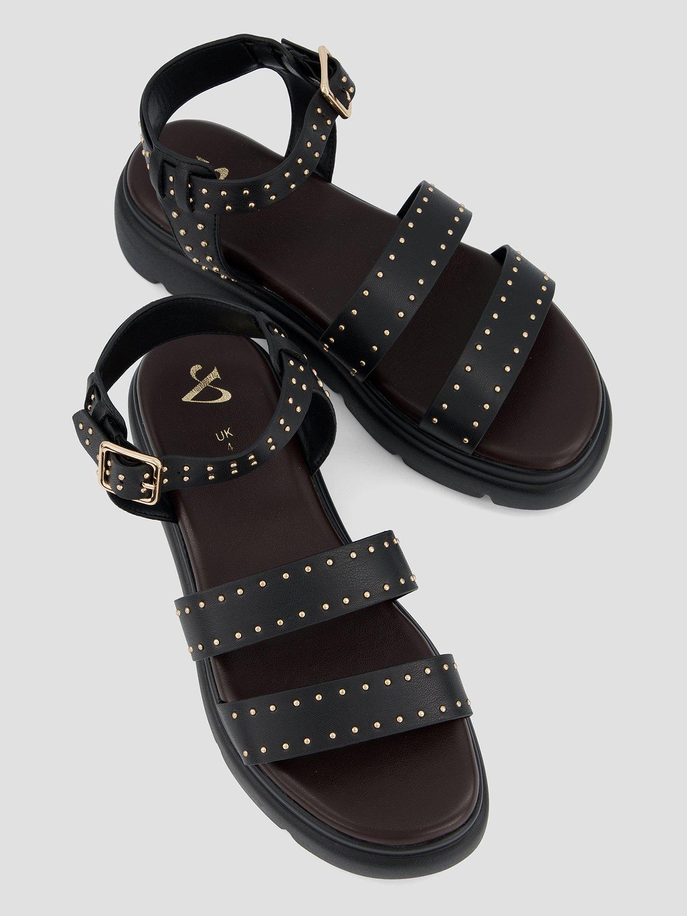 Image 3 of 7 of The Very Collection Gladiator Flatform Sandal - Tan