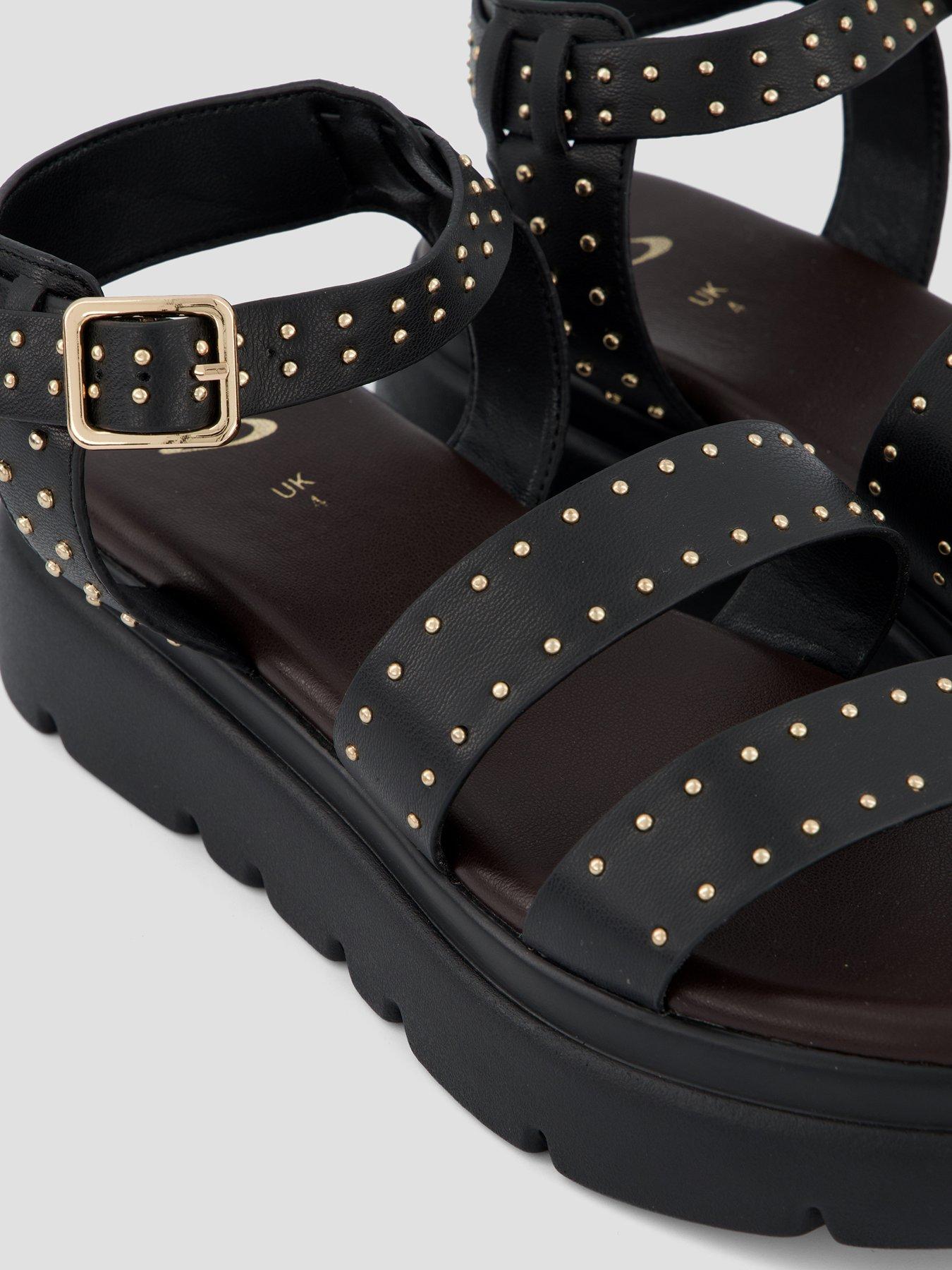 Image 5 of 7 of The Very Collection Gladiator Flatform Sandal - Tan