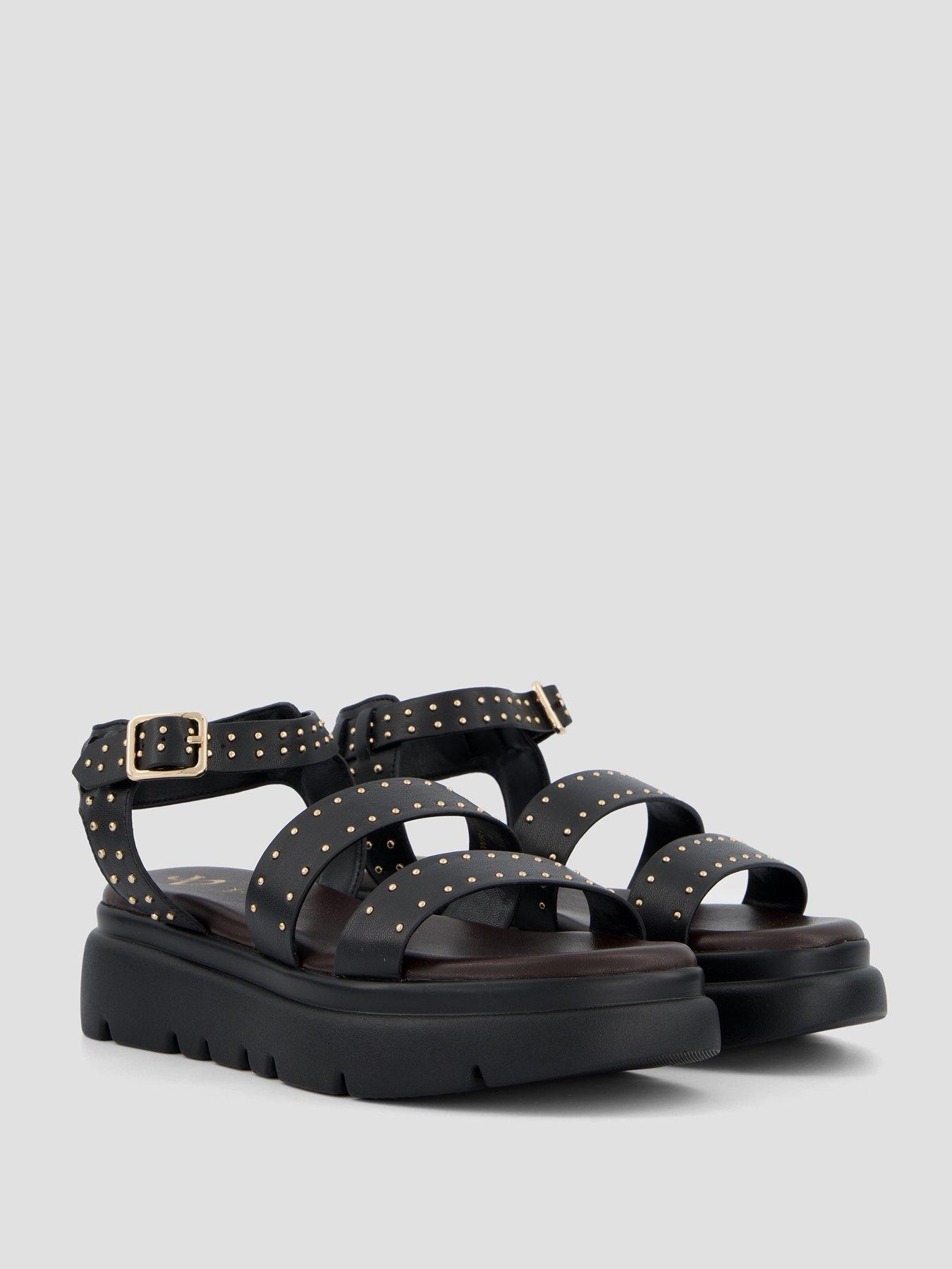 Image 6 of 7 of The Very Collection Gladiator Flatform Sandal - Tan