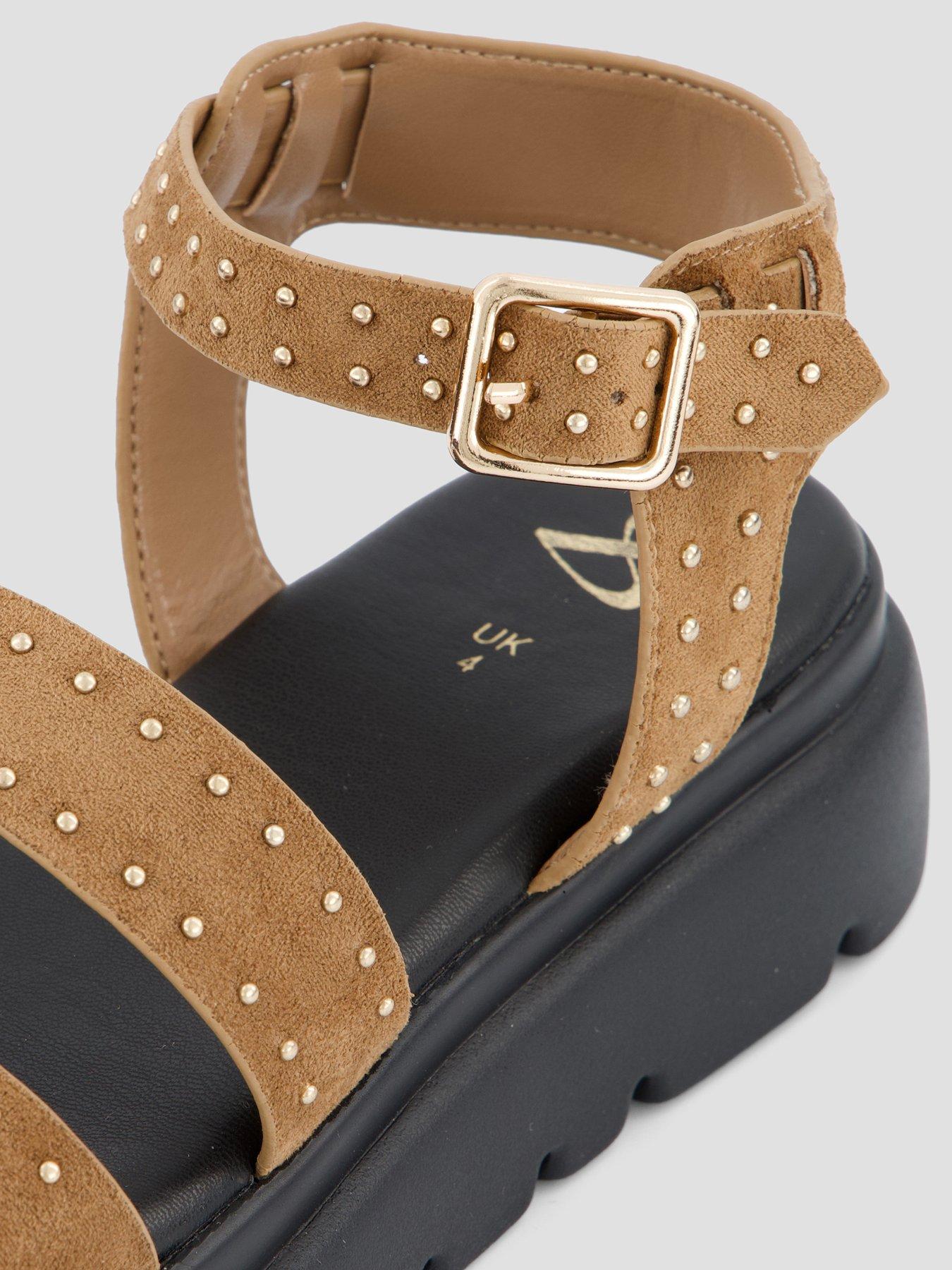 Image 5 of 6 of The Very Collection Gladiator Flatform Sandals&nbsp;- Tan