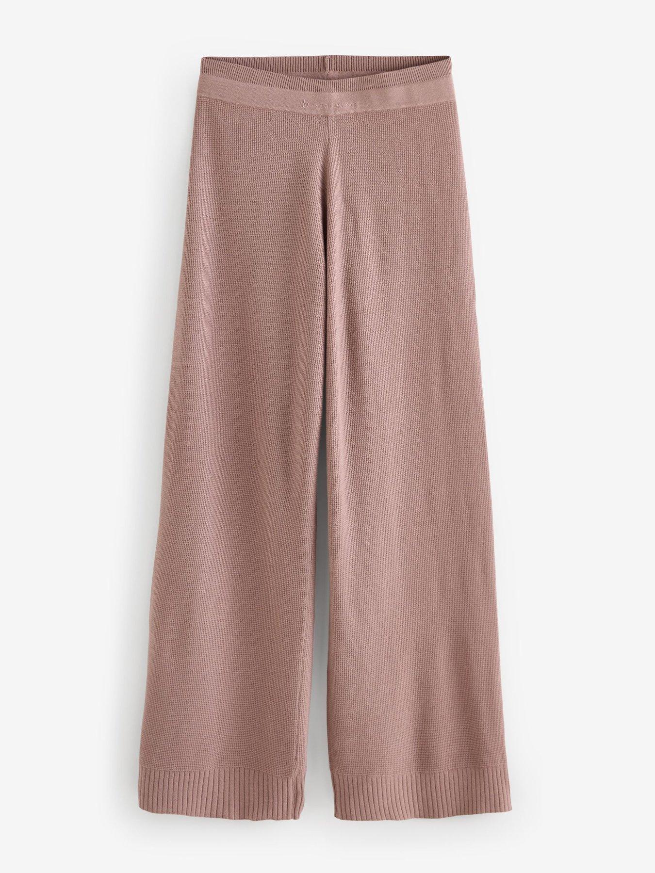  image of b-by-ted-baker-knit-trouser-pink
