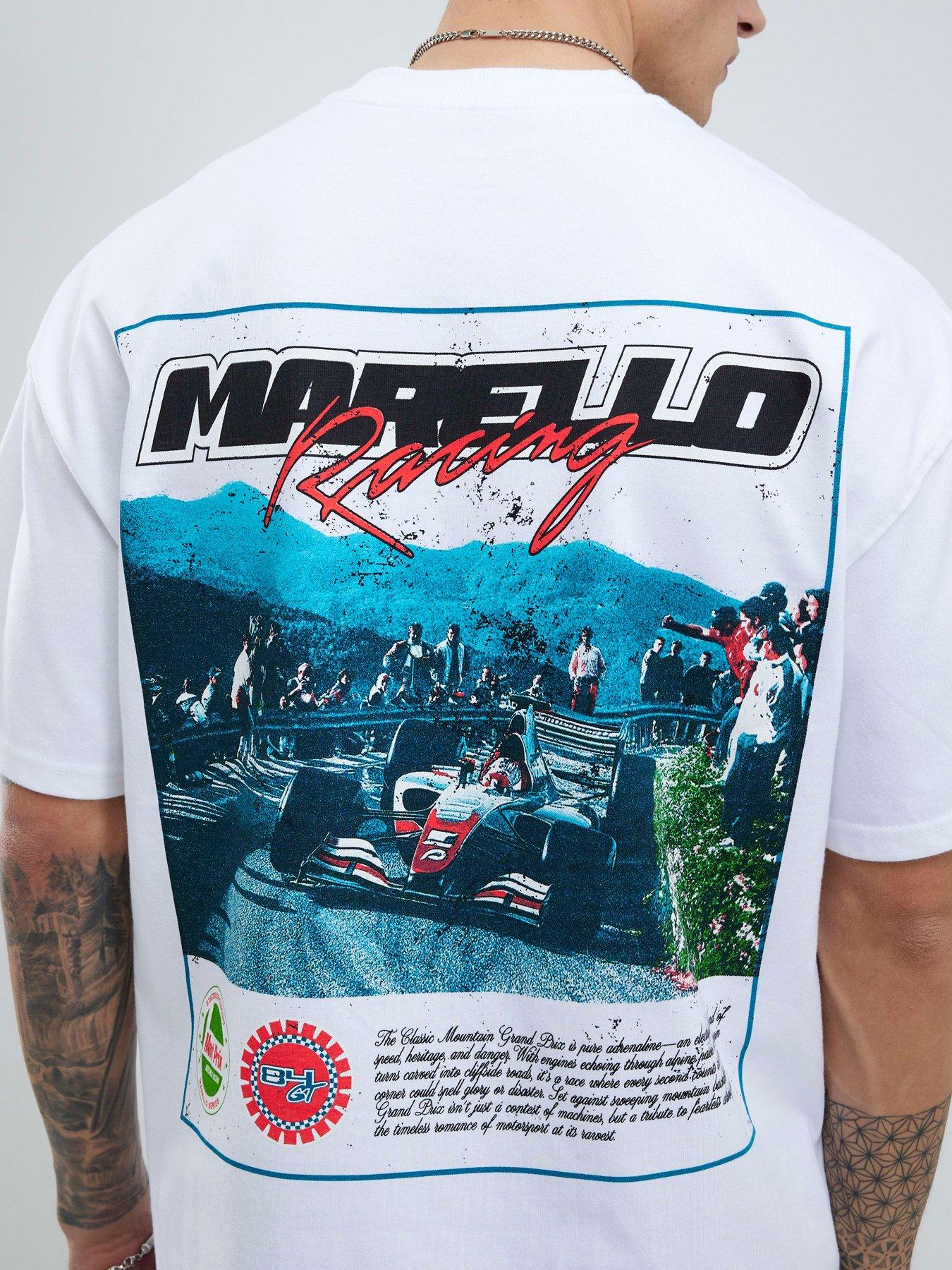 River Island Morella Racing Graphic T-Shirt - White