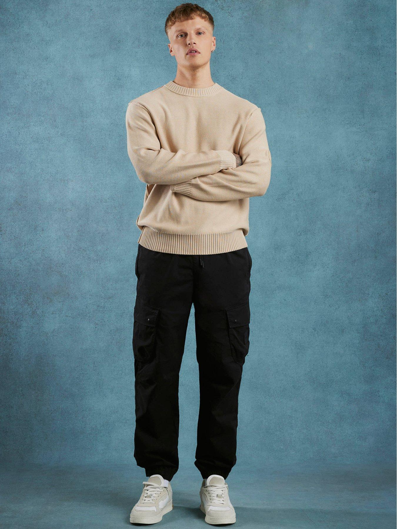 river-island-dixon-regular-fit-cargo-pants-black