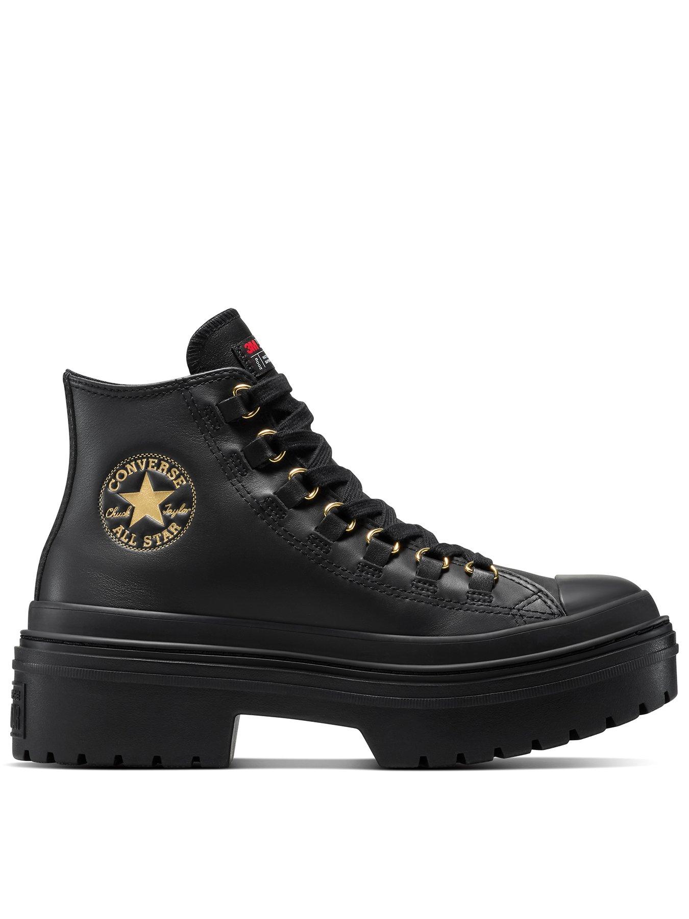 Converse Womens Chuck Taylor All Star Hi Lugged Heel - Black