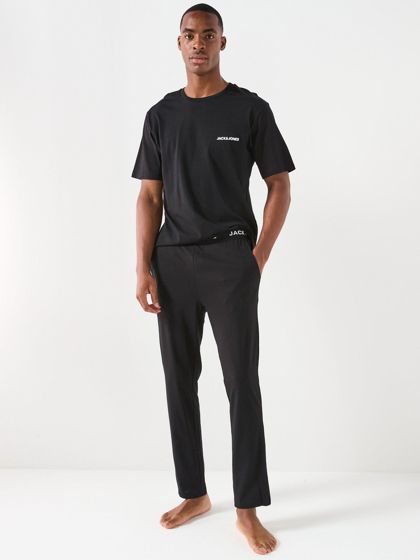 Image 1 of 6 of Jack & Jones T-Shirt Pants Set - Black