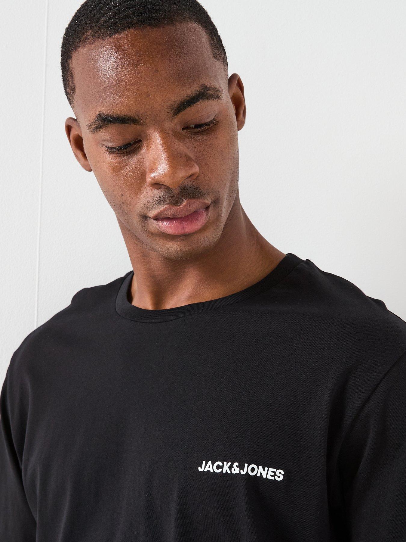 Image 5 of 6 of Jack & Jones T-Shirt Pants Set - Black