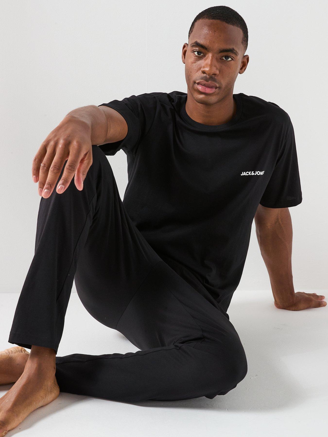 Image 6 of 6 of Jack & Jones T-Shirt Pants Set - Black