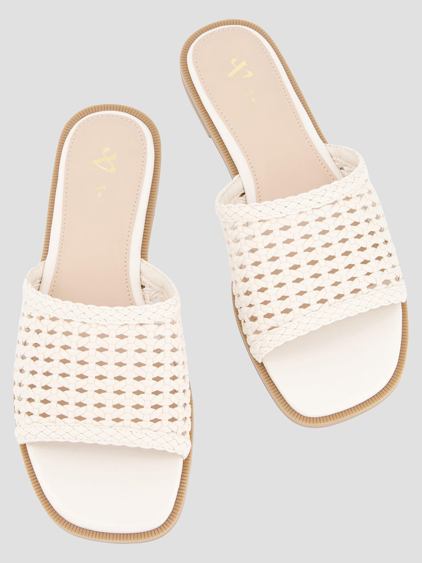 Image 3 of 7 of The Very Collection Knotted Slider - Cream