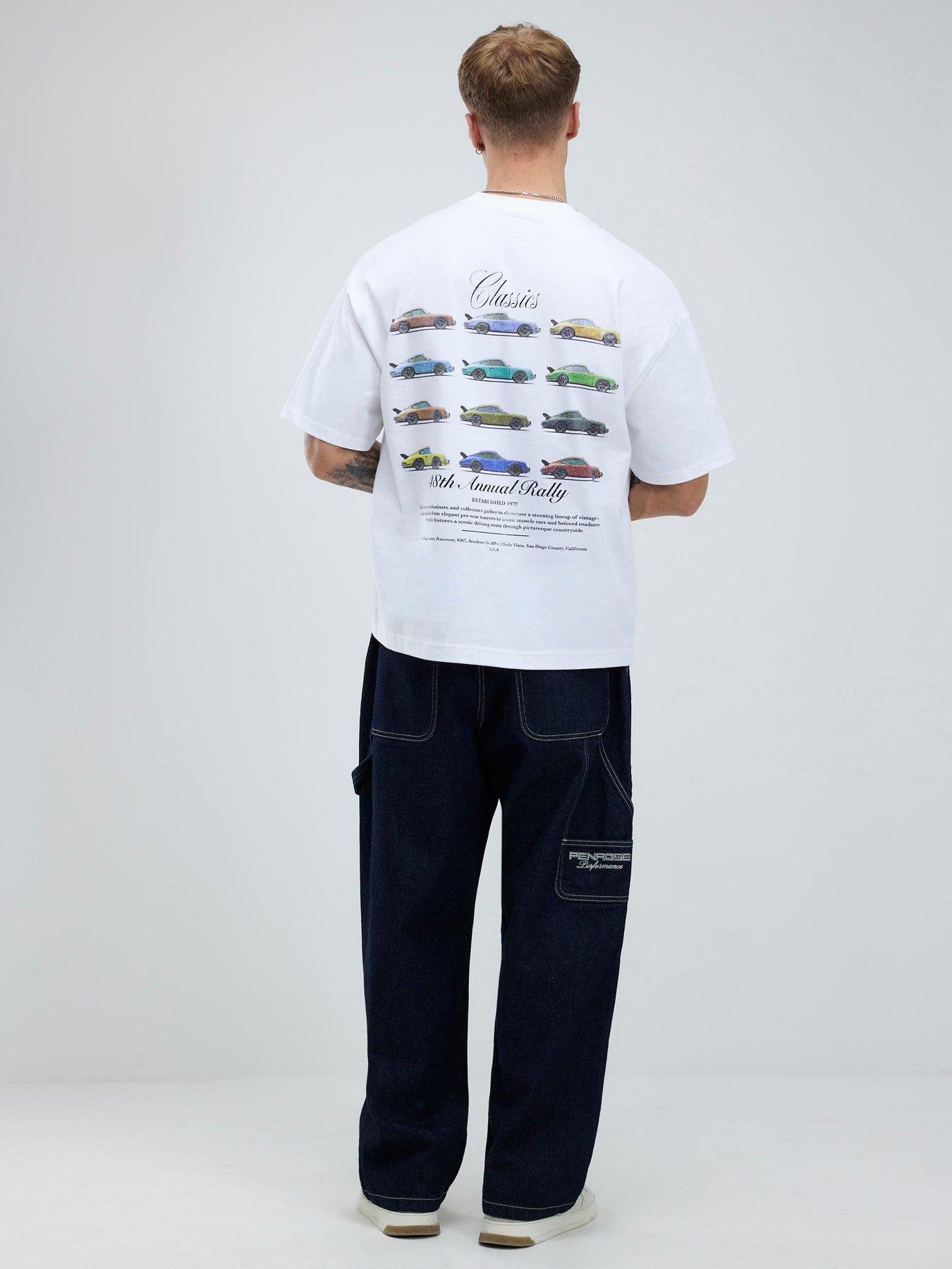 River Island Heritage Graphic T-Shirt - White